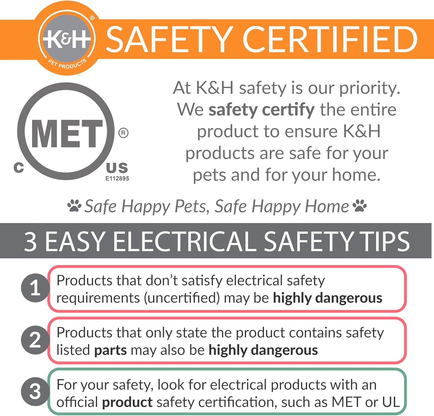 K&H Pet Products Pet Bed Warmer, Turn Any Pet Bed Into a Heated Cat or Dog Bed, Waterproof Indoor Heated Warming Pad Insert, Automatic Temperature, Safety Listed - Small 9 X 8.5in Tan