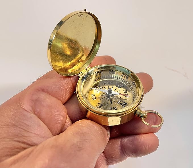 Pocket Watch Flip-Open Compass Camping Hiking Compass Outdoor