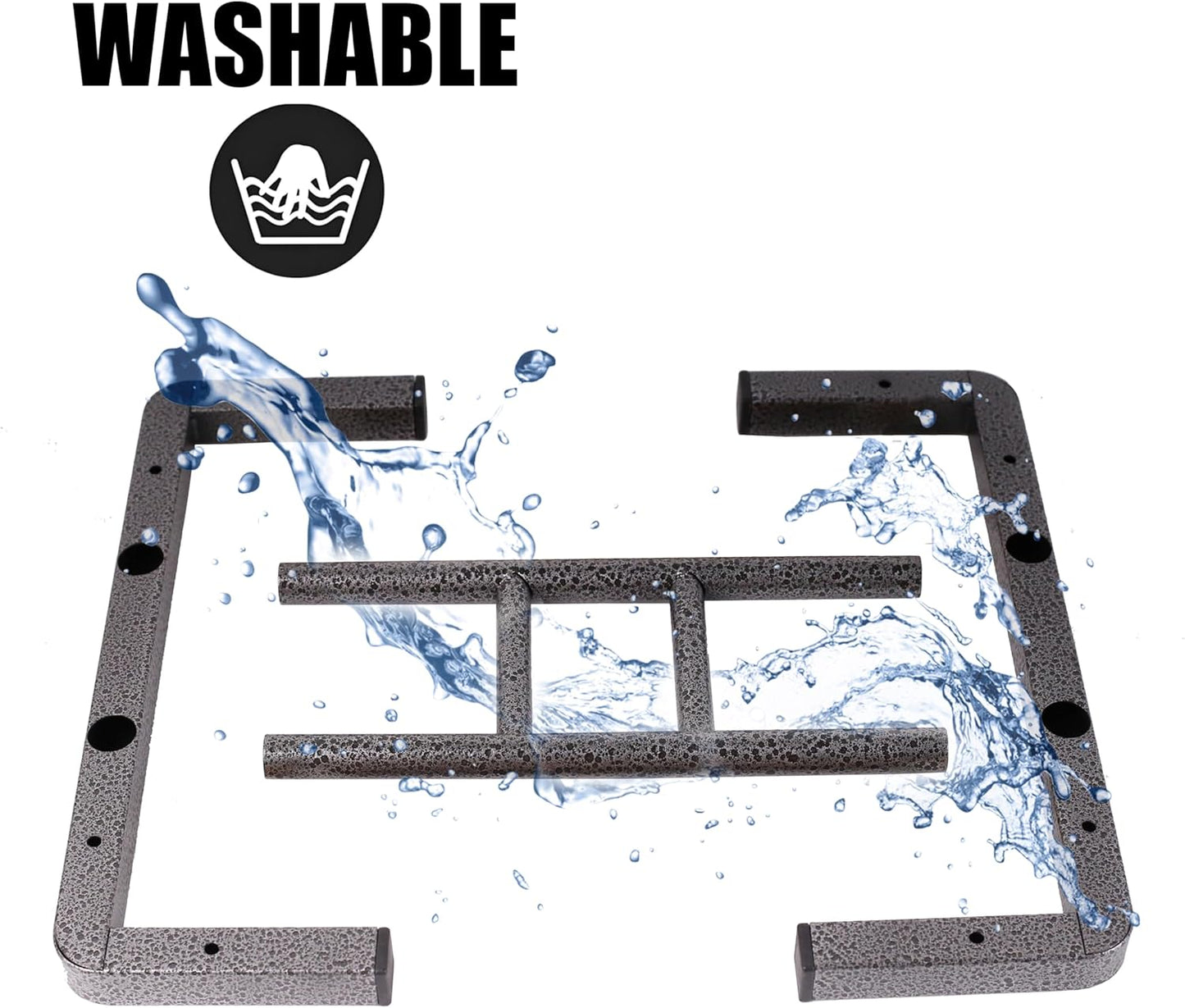 Large Bird Table Training Perch for African Grey Macaw Amazon Parrot, Heavy-Duty Metal Ladder No Tool Install Rustproof Bird Roosting Wooden Bars for Exercise and Play Climb for Fun