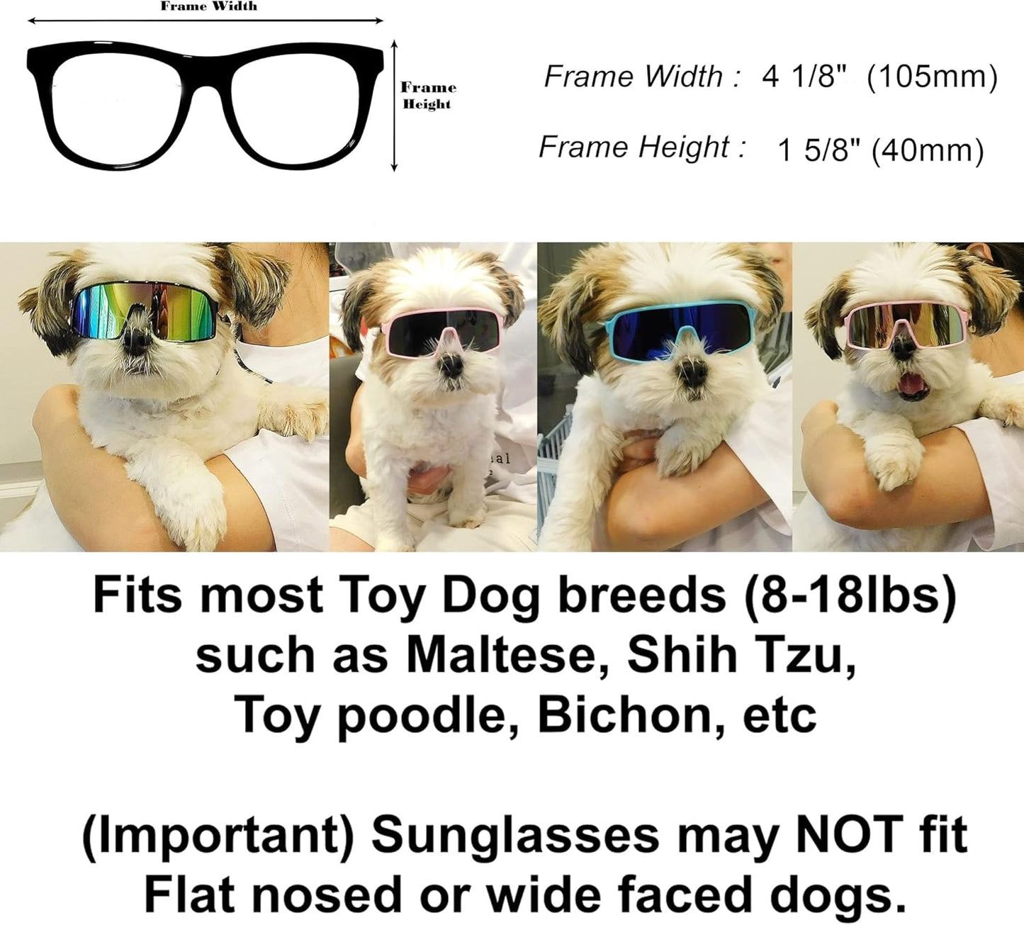 G029 Dog Cat Pet Sports Turbo Small Sunglasses for Toy Breeds 8-18lbs (Sport Turbo Pink-Pink Mirror)