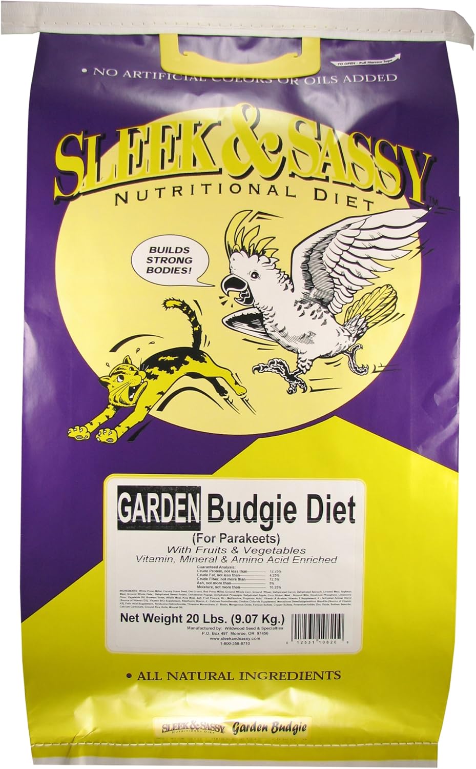 SLEEK & SASSY Garden Budgie (Parakeet) Food (20 lbs.)
