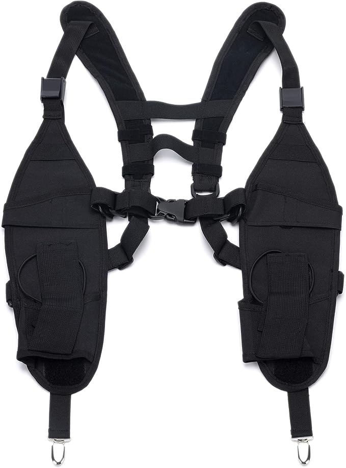 Universal Double Radio Shoulder Harness Holster Chest Holder