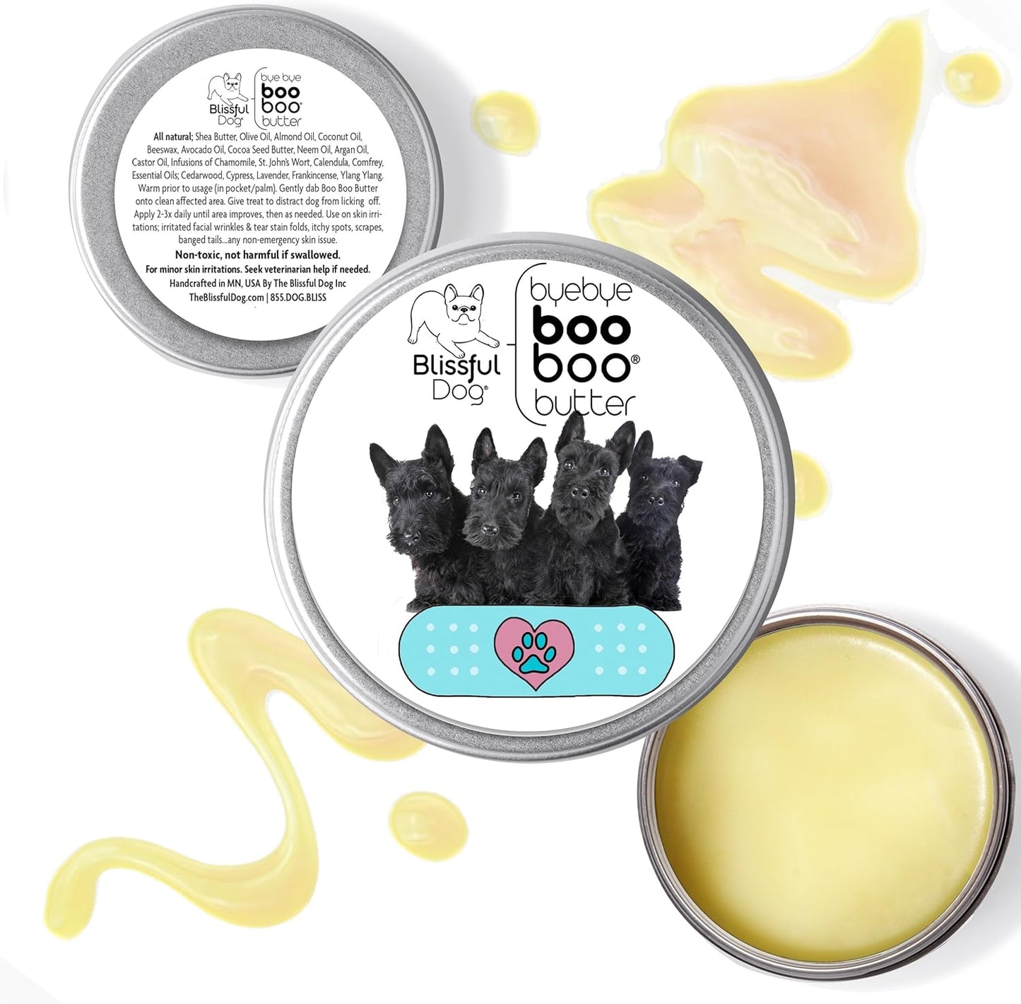 The Blissful Dog Scottish Terrier Boo Boo Butter, 16 Ounce