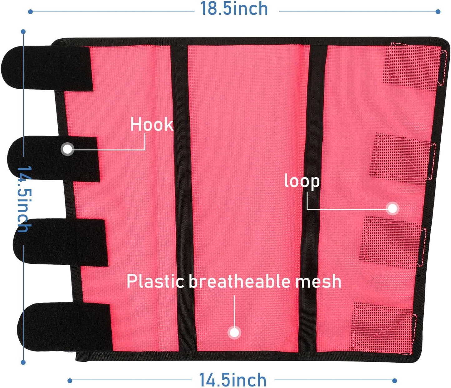 Jexine 12 Fly Boots for Horse Set of 12 Loose Breathable Mesh Horse Fly Sheets Protective Horse Leg Wraps Leggings for Preventing Flies and Mosquitoes Bites (Blue, Green,Red)