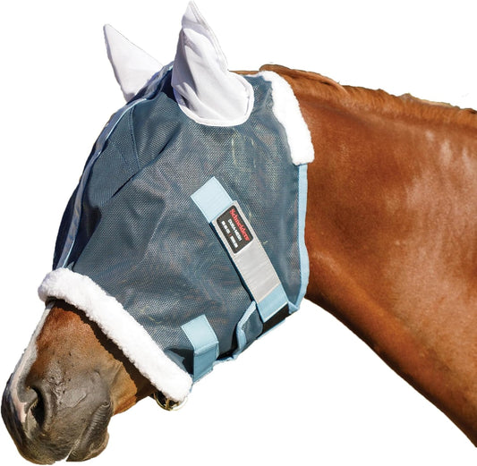 Schneiders Dura-Mesh II Fly Horse Mask with Ears | Reflective Safety Strips | 1000D Poly Vinyl Mesh | 70% UV Protection