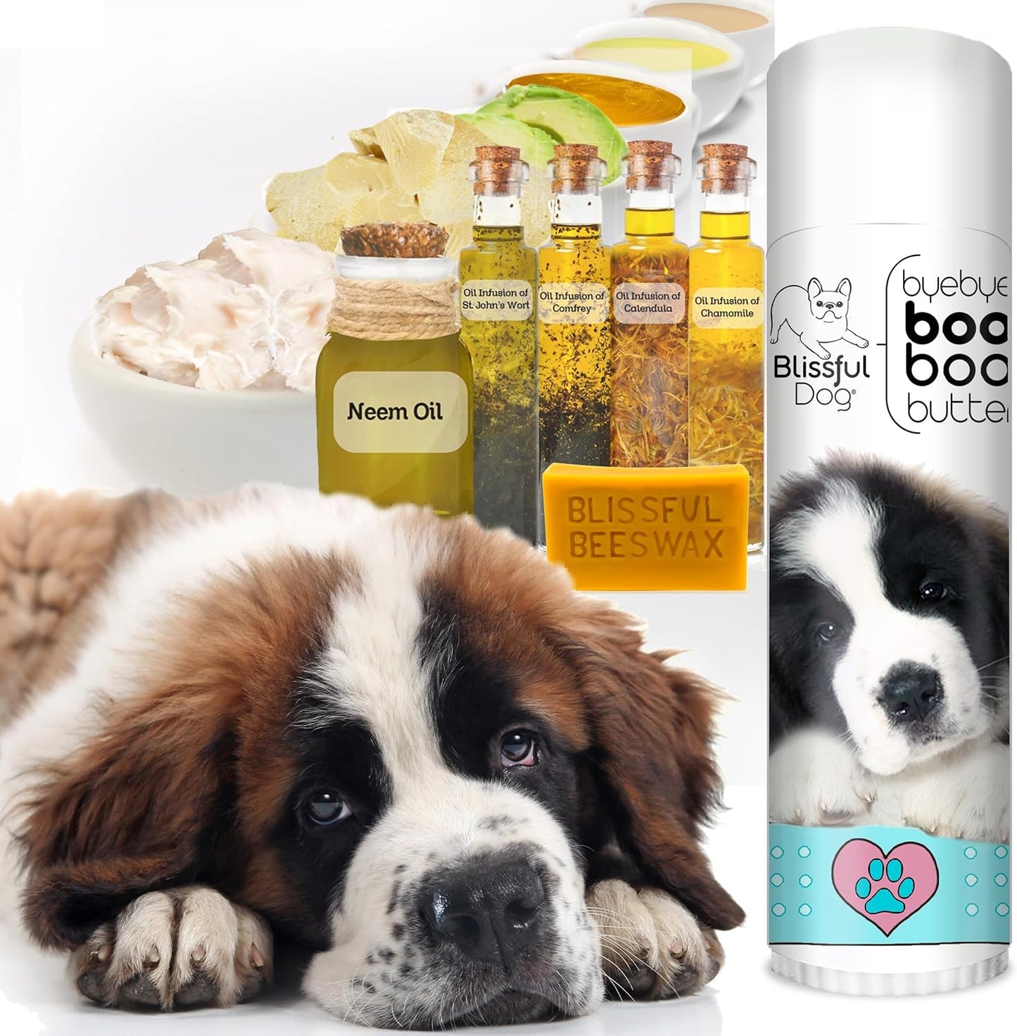 The Blissful Dog .50 oz Tube St. Bernard Booboo Butter