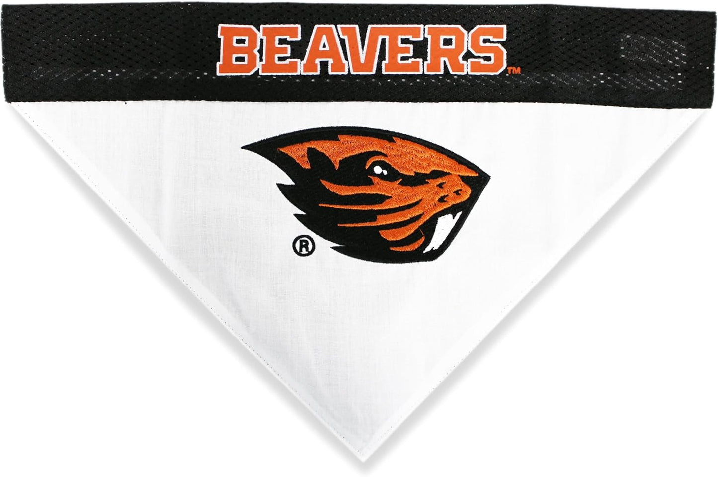 Pets First Collegiate Pet Accessories, Reversible Bandana, Oregon State Beavers, Small/Medium