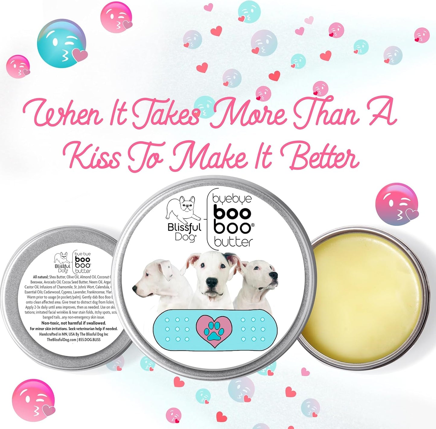 The Blissful Dog Dogo Argentino Boo Boo Butter, 2-Ounce