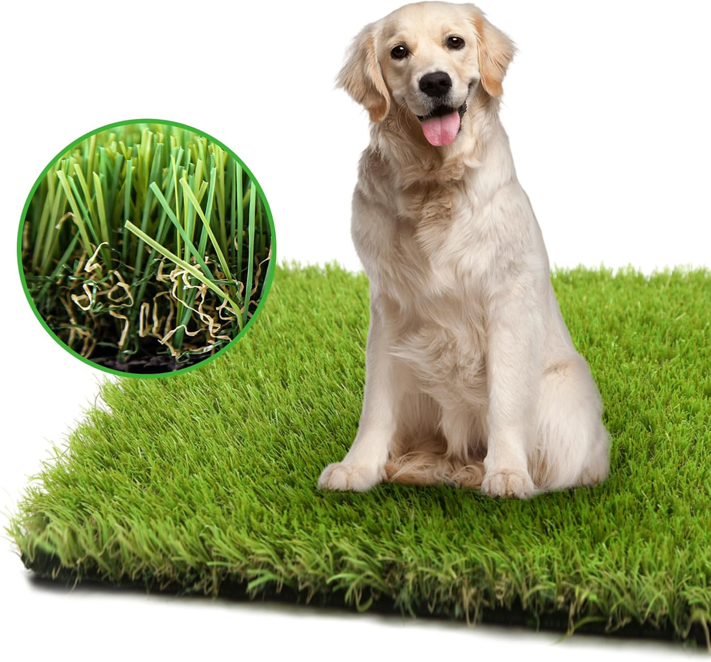 Artificial Grass Turf for Dogs 3 ft x 5 ft,1.38 inch Fake Grass Pee Pad for Puppy Potty Training，Faux pet Grass Rug for Indoor/Outdoor Patio,Dogs Wee Wee Pad,Turf Grass Mat for Dogs Potty
