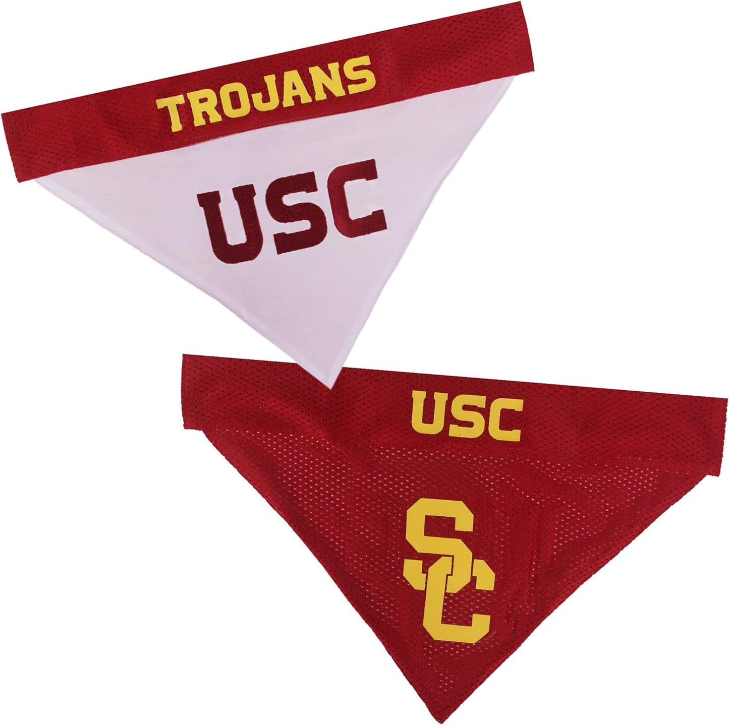 Pets First Collegiate Pet Accessories, Reversible Bandana, USC Trojans, Large/X-Large