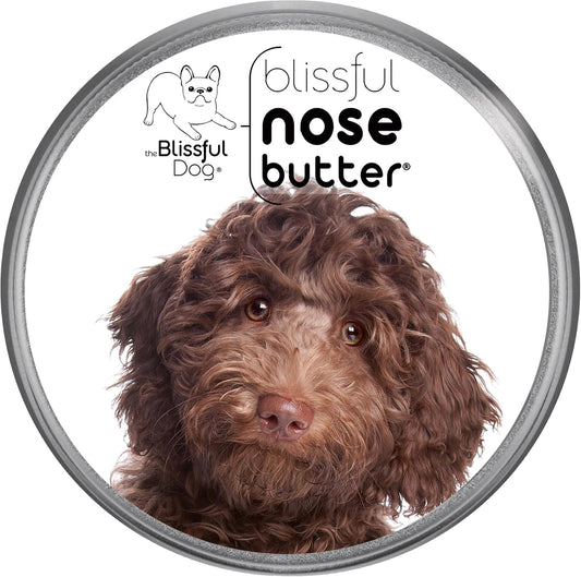 The Blissful Dog Labradoodle Nose Butter for Dry, Cracked Skin, Lick-Safe Dog Nose Balm with Moisturizing Shea Butter, Almond, Olive, and Essential Oils, Pet Supplies, Uncented, 8 oz.