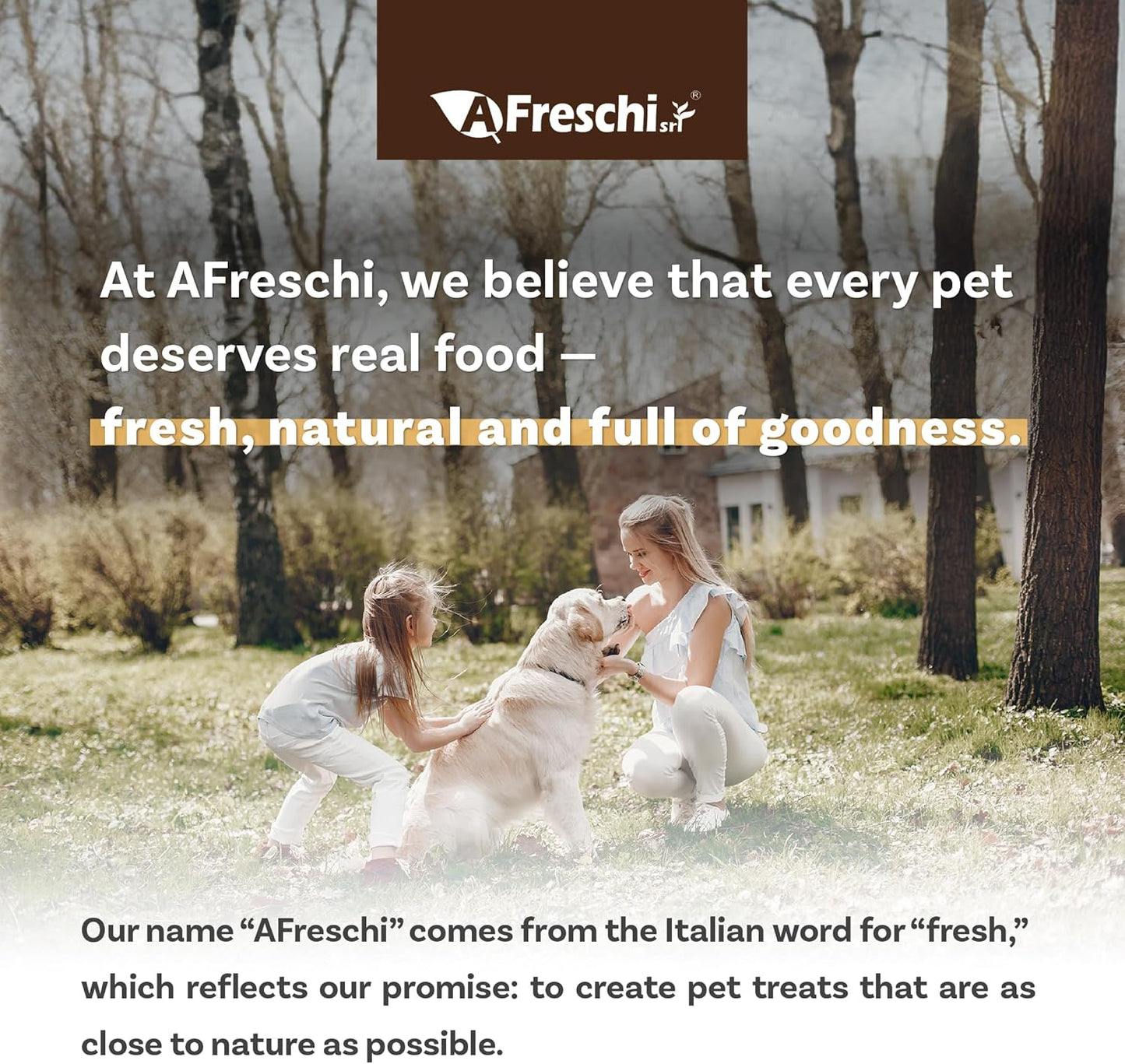 AFreschi Air-Dried Dog Food Turkey & Salmon Recipe 1 lb, All-Natural, Complete & Balanced, Grain-Free, High-Protein, Limited Ingredients