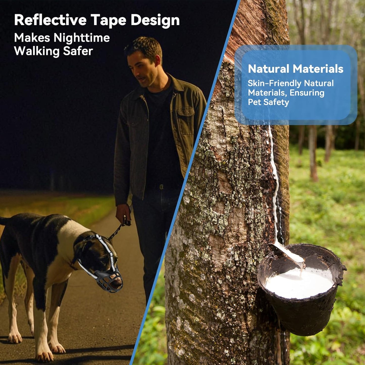 Dog Muzzle for Large Dogs, Breathable Basket Muzzles for Small, Medium and X-Large Aggressive Dog, Allows Panting Drinking, Suitable for Grooming Trimming Training (2, Blacks)