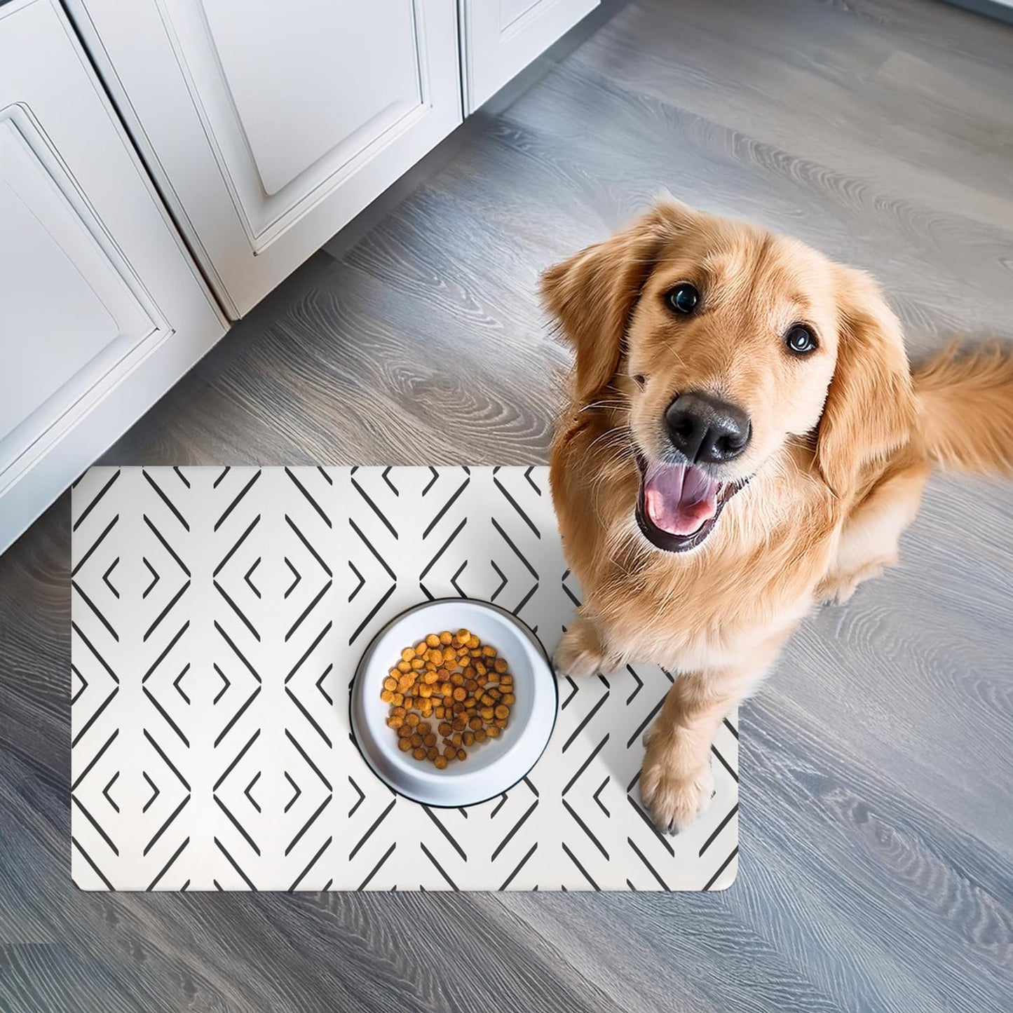 NALALAS Dog Mat for Food and Water, Cat Feeding Mat | Waterproof Dog Bowl Mat | Non-Slip Pet Food Mat for Floors | Pet Mats for Food and Water | Easy to Clean