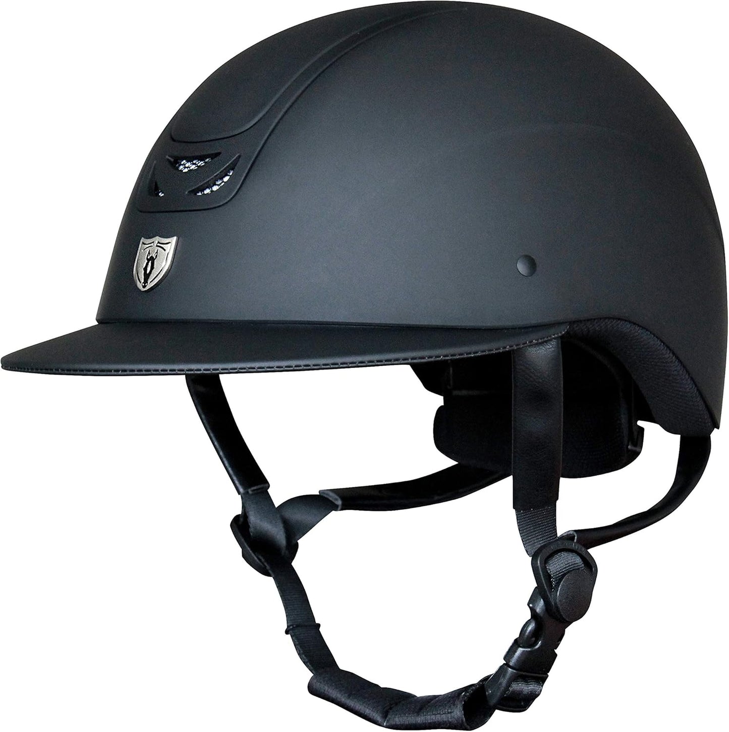 TIPPERARY EQUESTRIAN Horse Riding Helmet - Royal Wide Brim - English Style Protective Horseback Riding Apparel - Safety Helmet with Cooling Ventilation