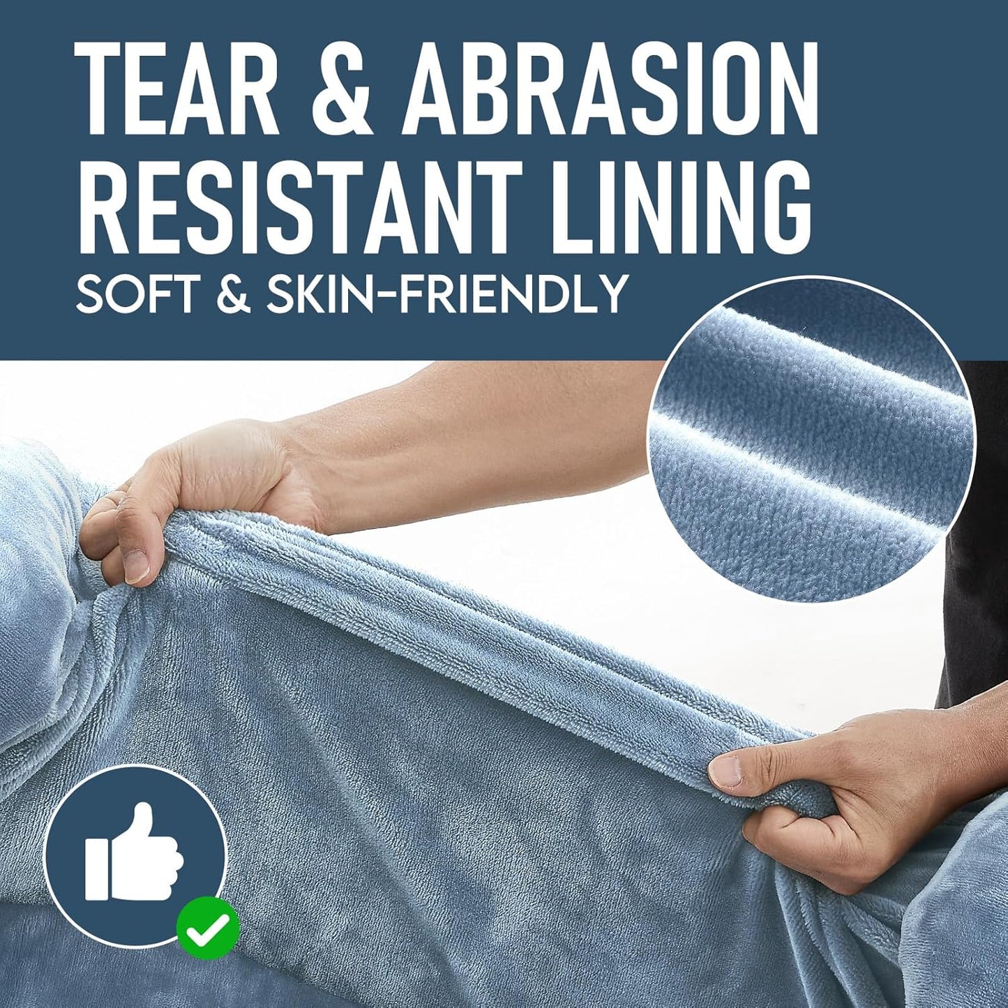 OhGeni Orthopedic Dog Couch Pet Sofa Large Sized Cat Beds with Comfort Foam Support, Soft Comfortable Fabric, Machine Washable Waterproof Removable Cover, 35-Inch (Washed Blue)