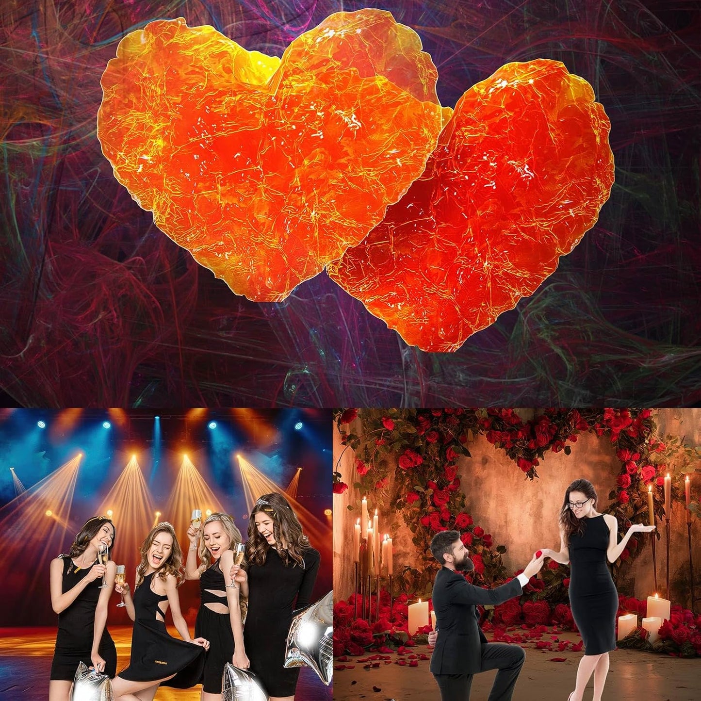 Fantasy Mushrooms Landscape Aquarium Background Tranquil Stream Cloudy Sky Terrarium Background Lush Green Tropical Plants Trees Fish Tank Backdrop Decoration Tank Background Poster 60x24in