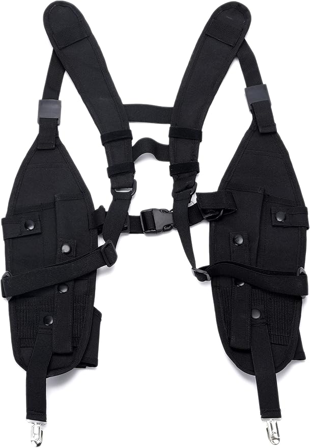Universal Double Radio Shoulder Harness Holster Chest Holder