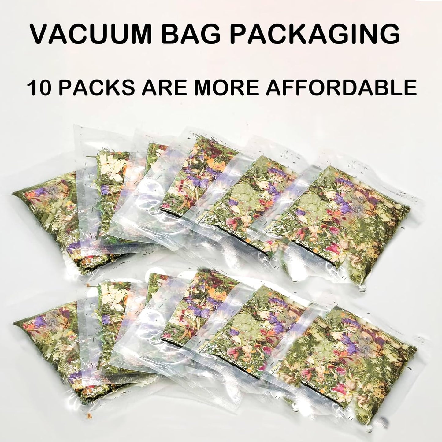 Rabbit Toys 10 Pack Bunny Toys Bunny Chew Toy Guinea Pig Treats Timothy Hay Toy Chips with Herbal Flowers Timothy Hay Grass Hamster Snacks Chinchillas Gerbils for Small Animals Teeth