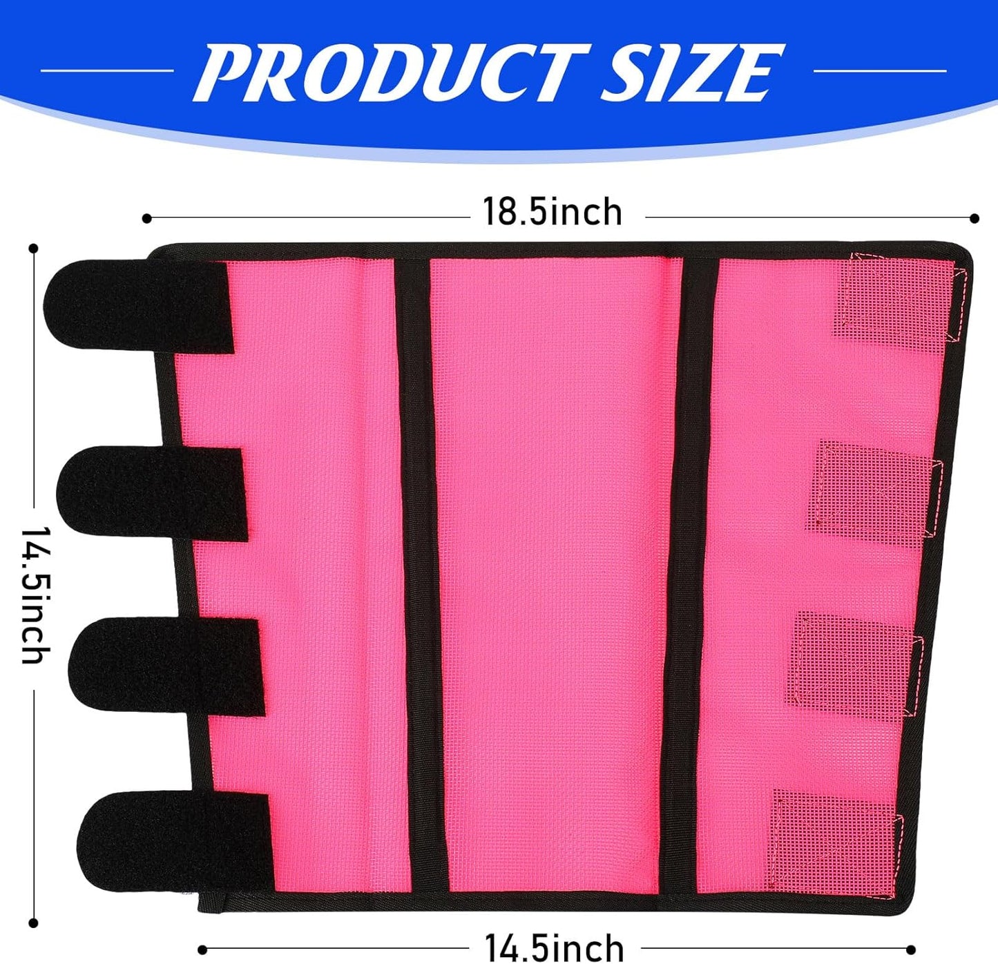 8 Pcs Mesh Fly Boots for Horse Breathable Mesh Horse Boots Protective Horse Leg Wraps Horse Leggings for Preventing Flies and Mosquitoes Bites (Light Pink, Dark Pink)