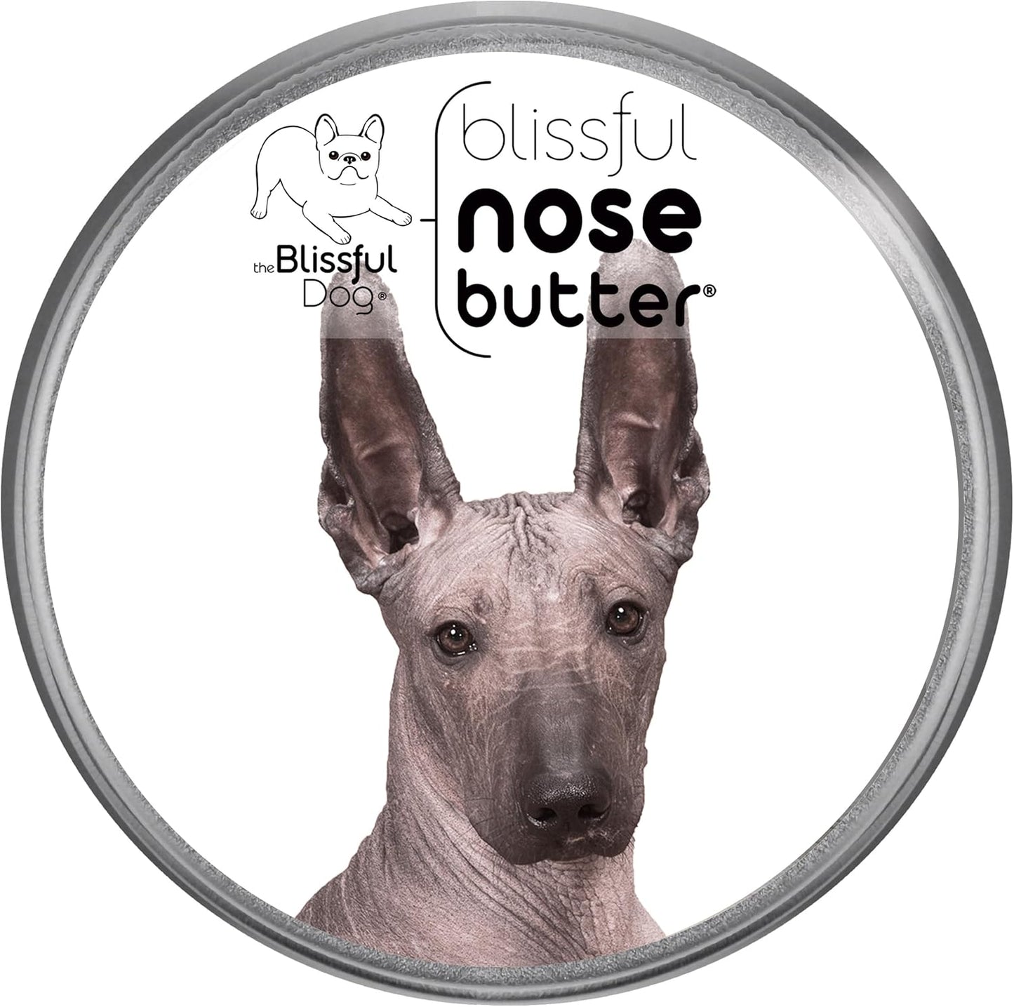 The Blissful Dog Xoloitzcuintli Nose Butter for Dry, Cracked Skin, Lick-Safe Dog Nose Balm with Moisturizing Shea Butter, Almond, Olive, and Essential Oils, Pet Supplies, Uncented, 4 oz.