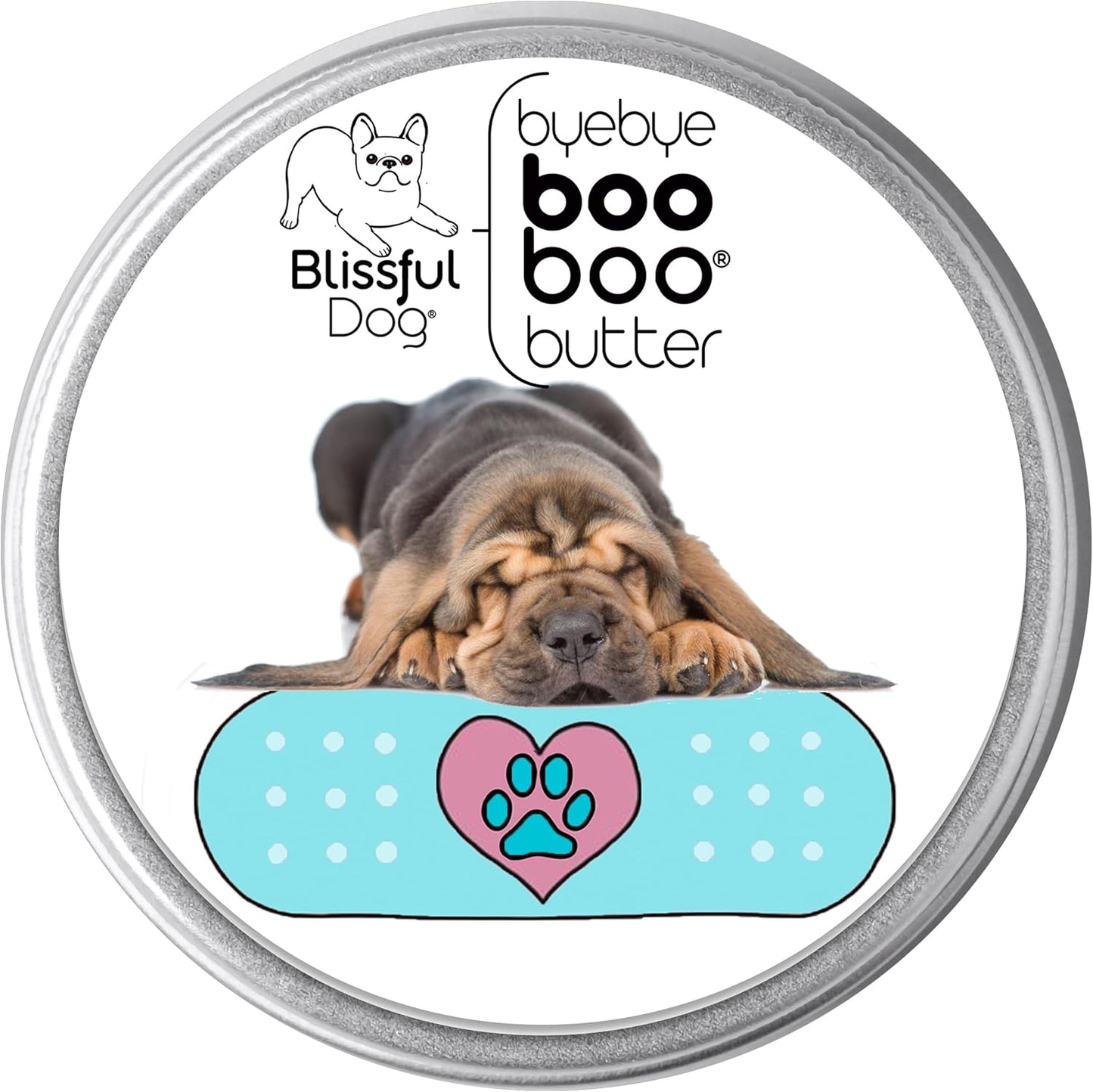 The Blissful Dog 1 oz TIN Bloodhound Booboo Butter