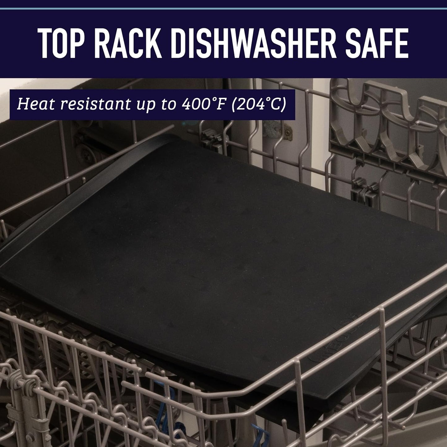 Leash Boss Dog Food Mat for Food and Water Bowls, Waterproof Silicone Pet Feeding Mat for Floors, Extra Tall Raised Edges, Cat and Dog Placemat for Floors, Dishwasher Safe (Medium: 20"x13" - Black)