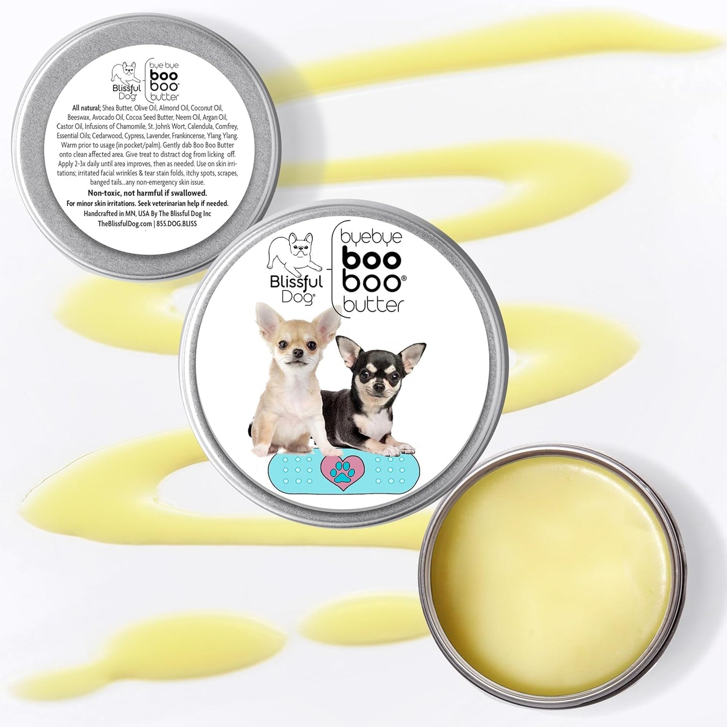 The Blissful Dog Chihuahua Boo Boo Butter, 16 oz.