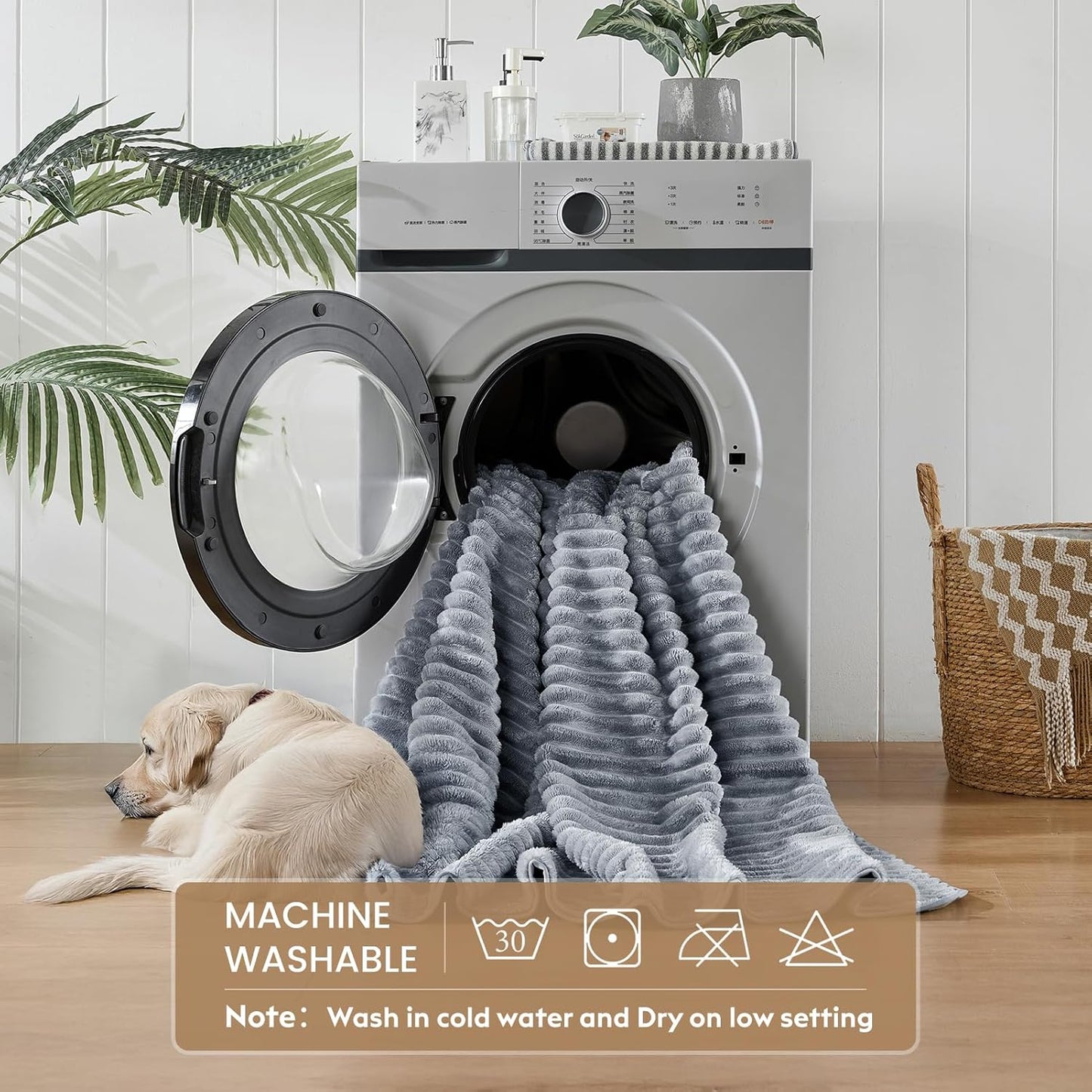 Flannel Washable Pee Pad for Dogs - 1 Pack Reusable Dog Pee Pads Extra Large, Fast Absorb Pet Playpen Mat with Non-Slip Back, Waterproof Puppy Training Pad. (Light Grey, 72" X 72")