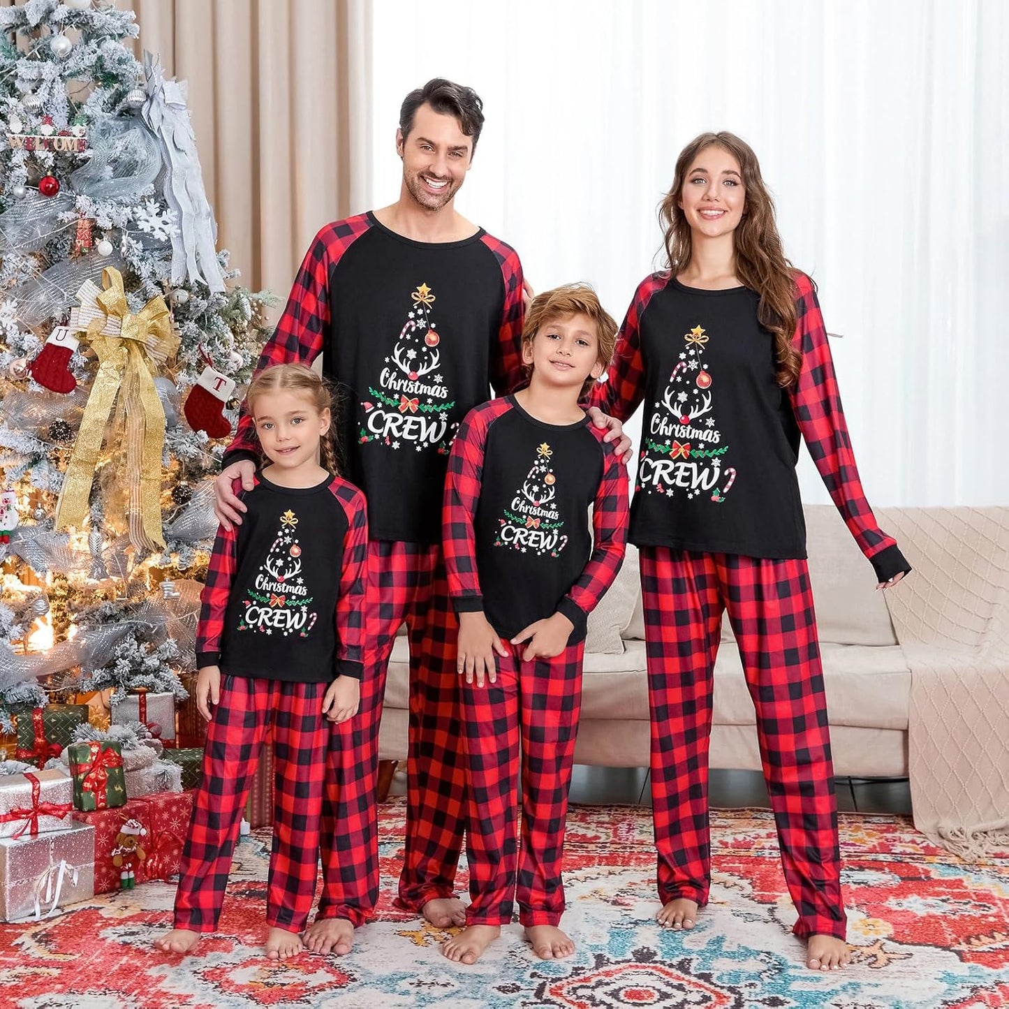 Matching Family Christmas Pajamas Set - Xmas Sleepwear PJs