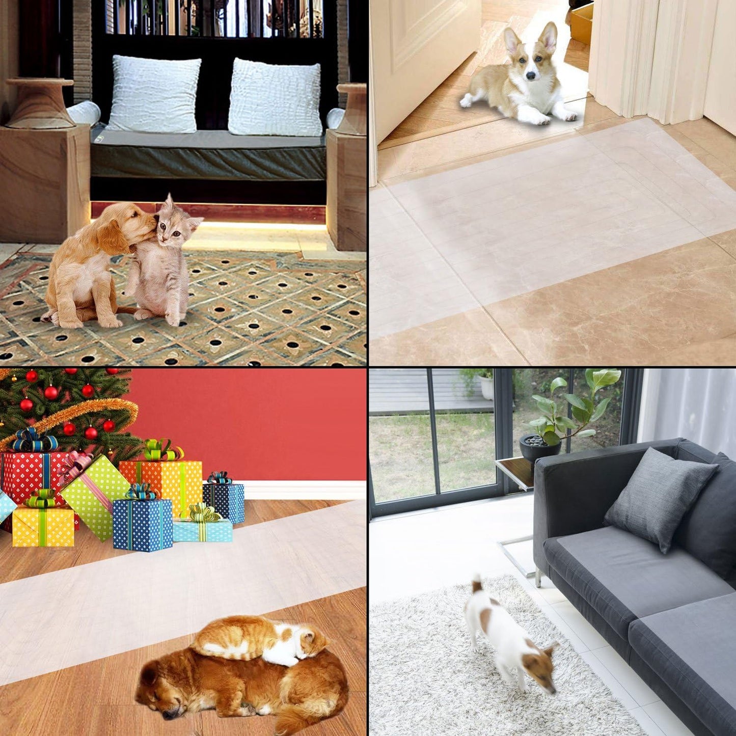 Electric Mat for Dogs Cats Pet Training Deterrent Shock Mat Pad - 60 x 12 in