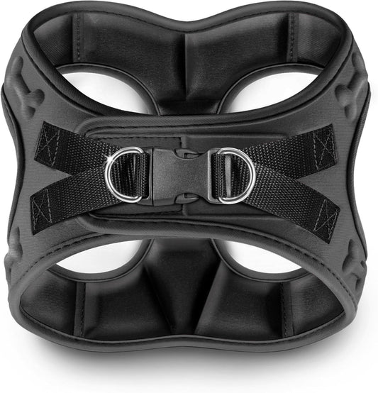Comfort fit Step-in Dog & Puppy Harness - Comfortable All Weather Dog Vest Harness: Adjustable, Soft Padded, Easy to Put-on for Small, Medium-Sized Dogs.