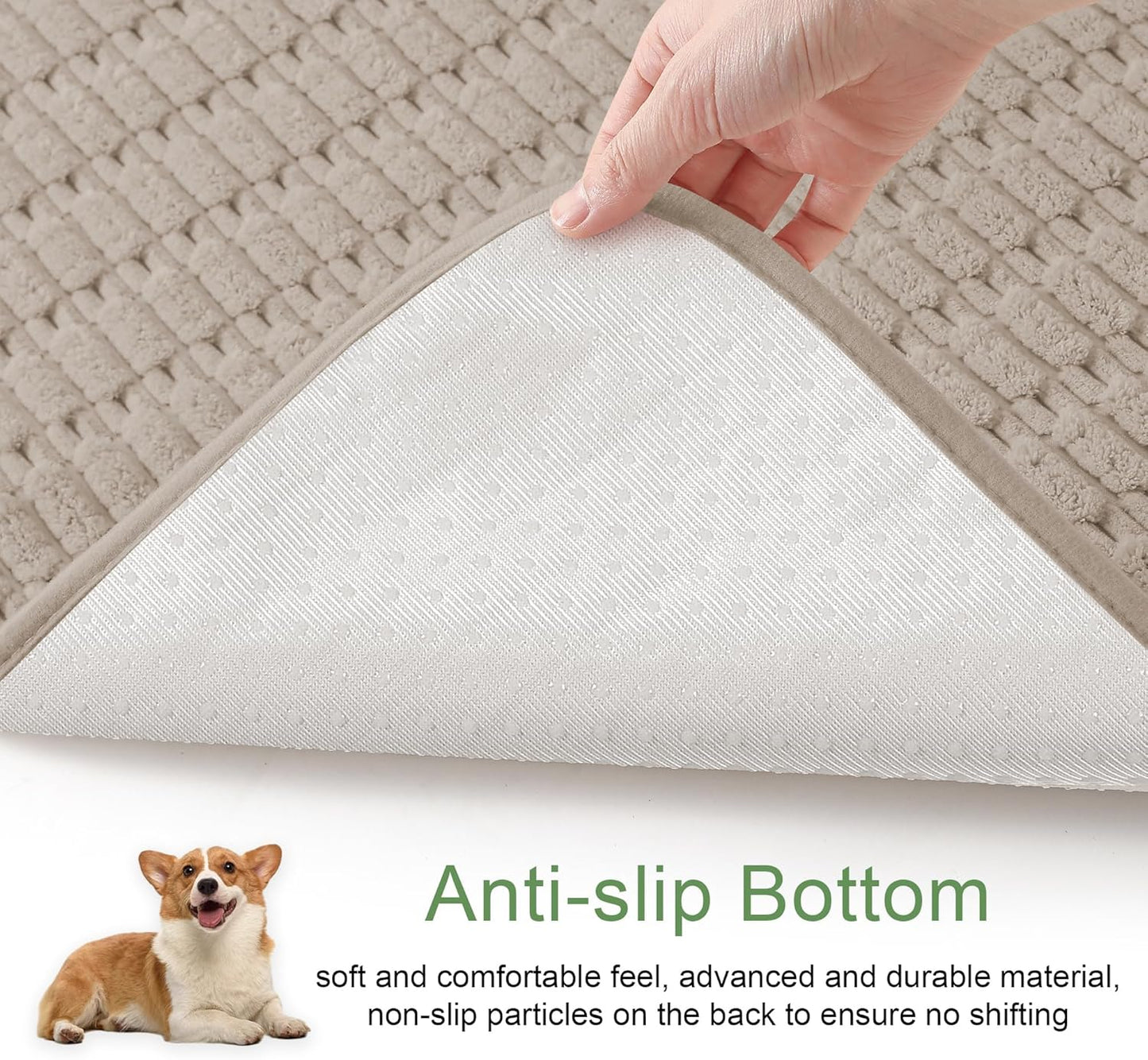 Washable Pee Pads for Dogs, 2 Pack Reusable Puppy Pads Dog Pads, Non-Slip Dog Pee Pads, Leakproof Pet Pee Pads Wee Wee Pads for Dogs. (Brown, 20"x20"(Pack of 2))