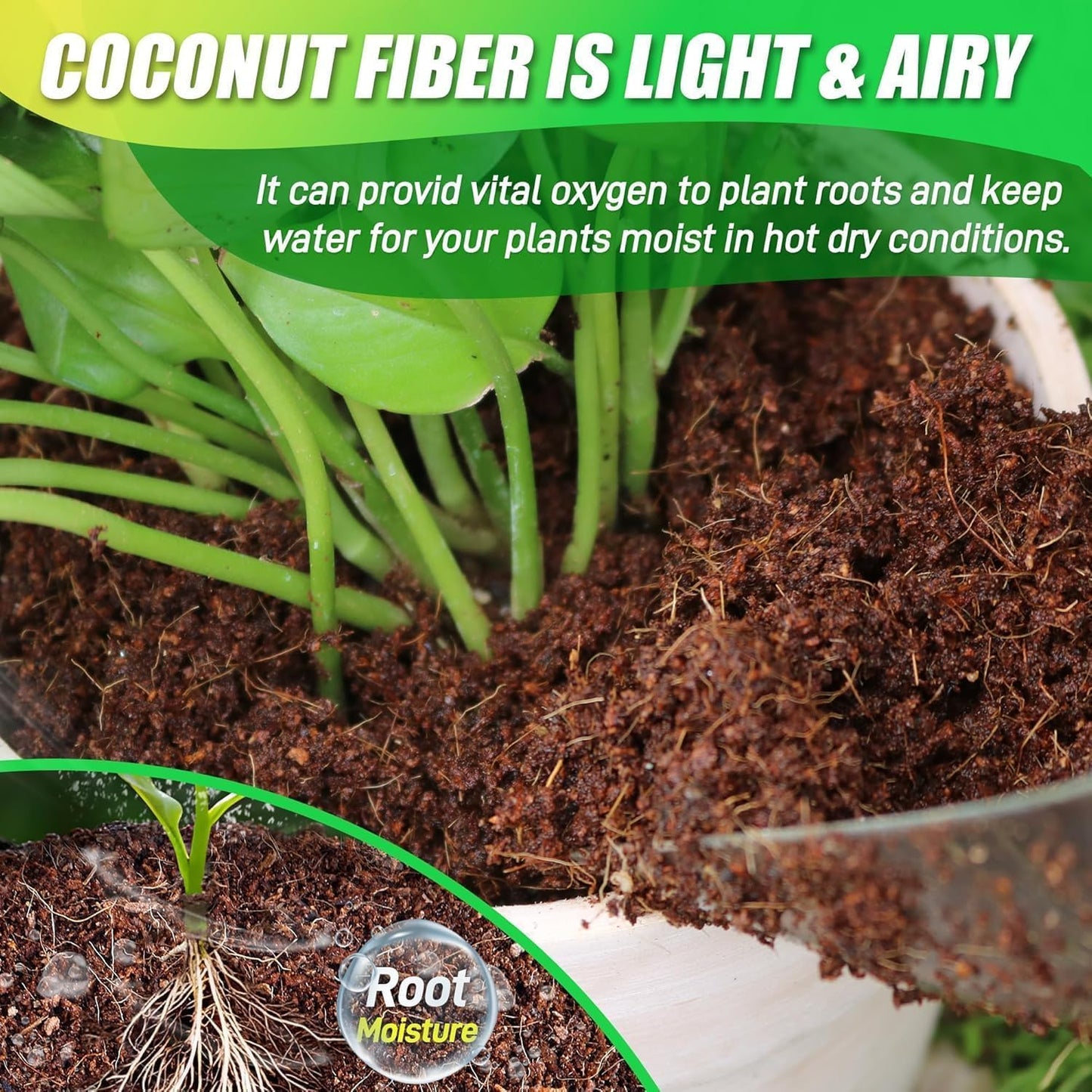 Coco Coir Brick for Plants-4 Pack Premium Coconut Bricks, 100% Organic Peat Moss, Fiber Coconut Husk for Planting, Gardening, Potting Soil Substrate