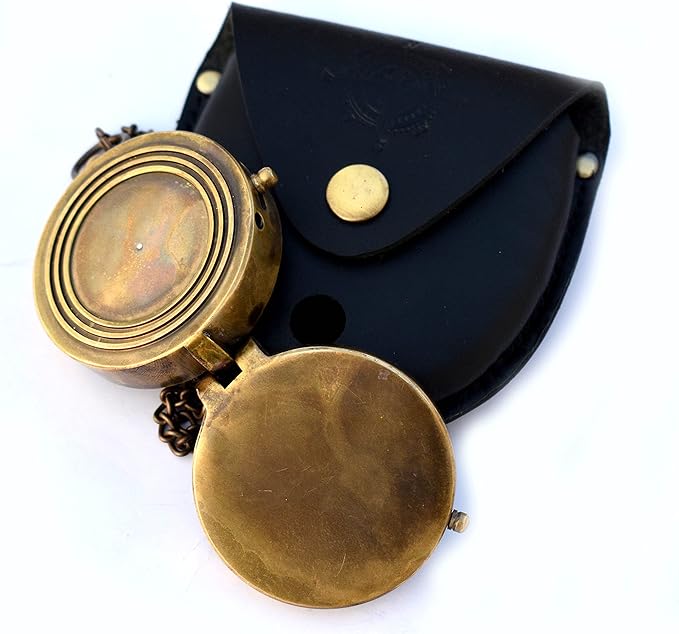 Gift for Grandson Brass Compass Engraved Quote