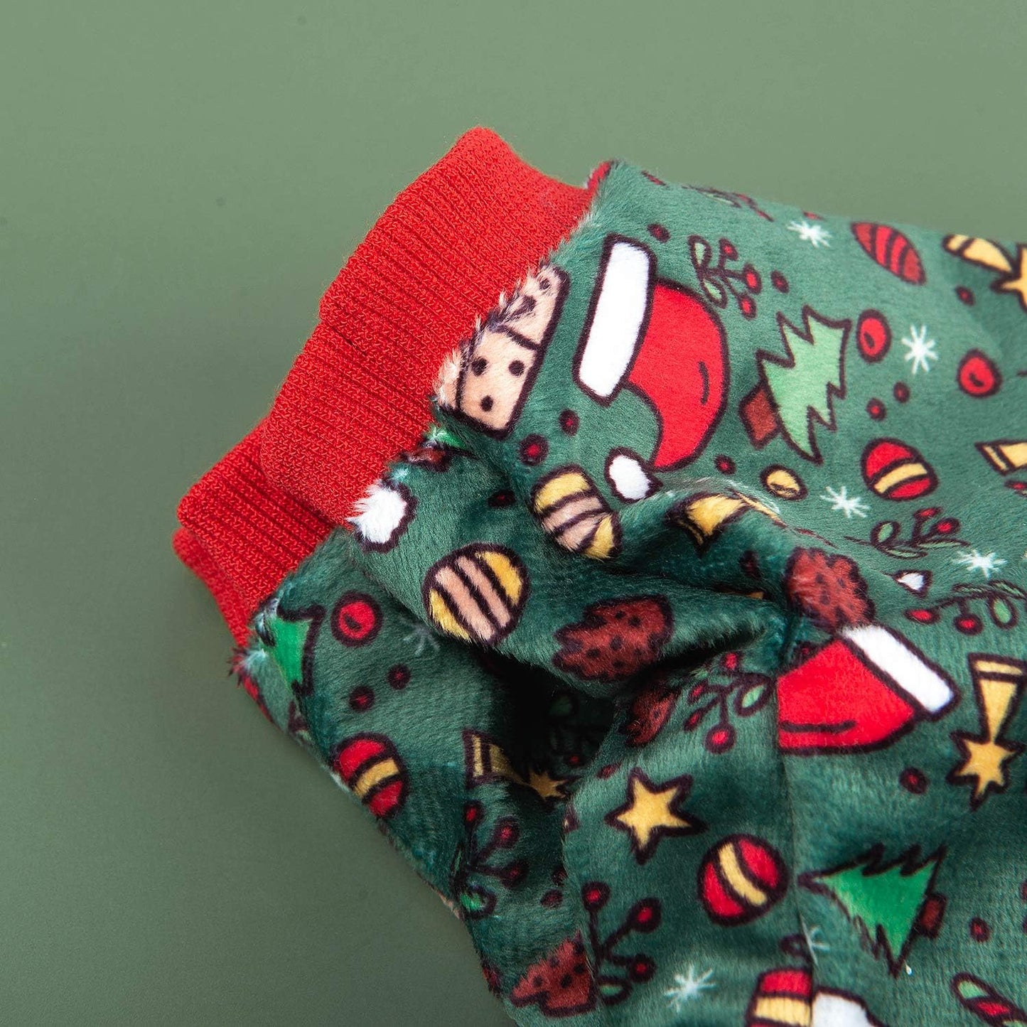 CuteBone Dog Christmas Pajamas Puppy Onesies Small Dogs Soft Pjs Coat Cat Apparel Comfy Pet Clothes Outfit Doggie Bodysuit P111L