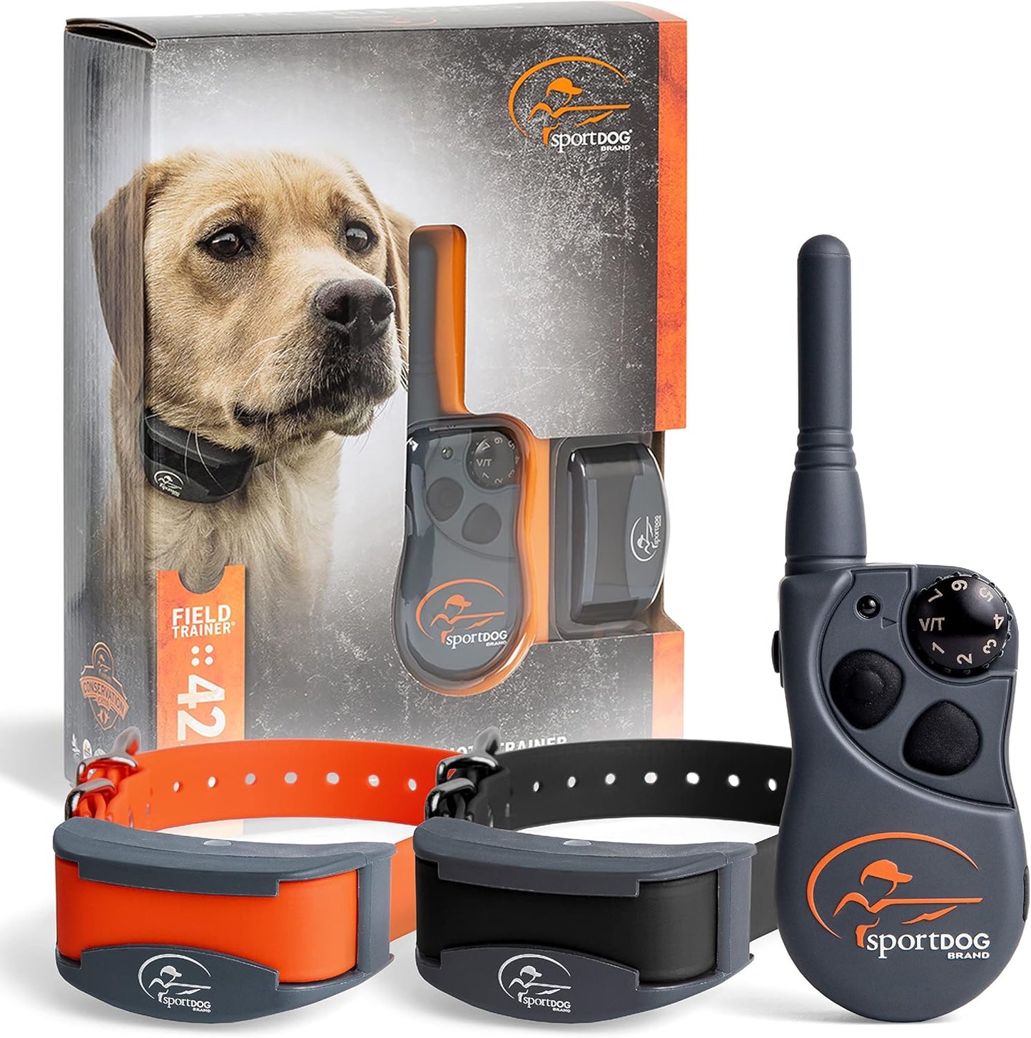 SportDOG Brand FieldTrainer 425X Remote Trainer - 500 Yard Range - Rechargeable Dog Training Collar with Static, Vibrate, and Tone - SD-425X