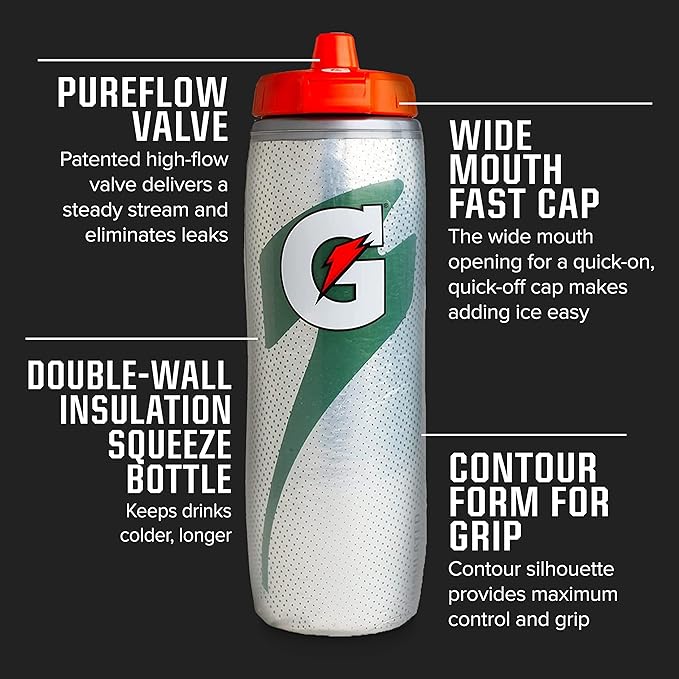 Gatorade 6ct Squeeze Bottle Carrier 30oz