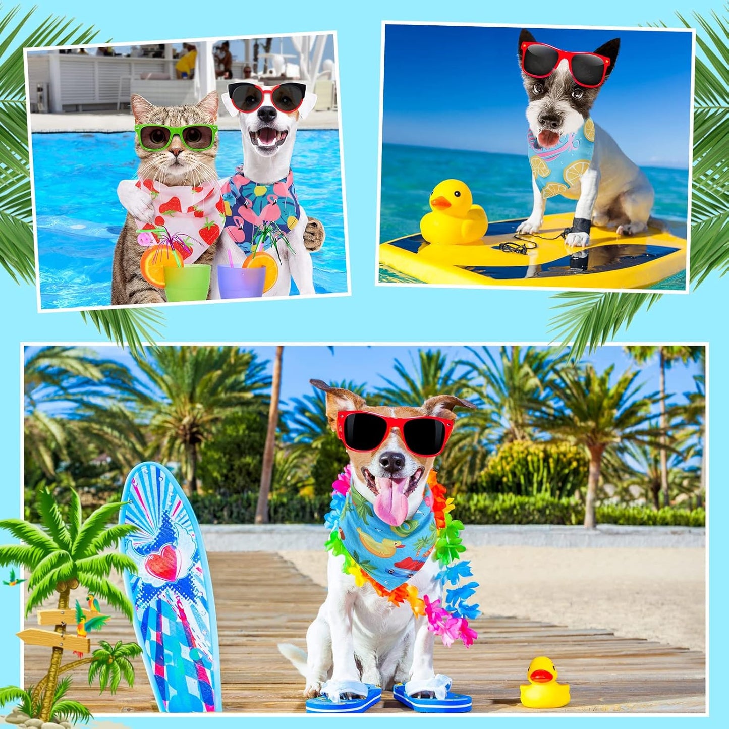 Chunful 100 Pieces Dog Bandanas Bulk Summer Pet Bandanas Pack Triangle Scarf Bib Kerchief Set for Small Large Dog Costume Accessories Decoration(25.6 x 17.7 x 17.7,Fruit)