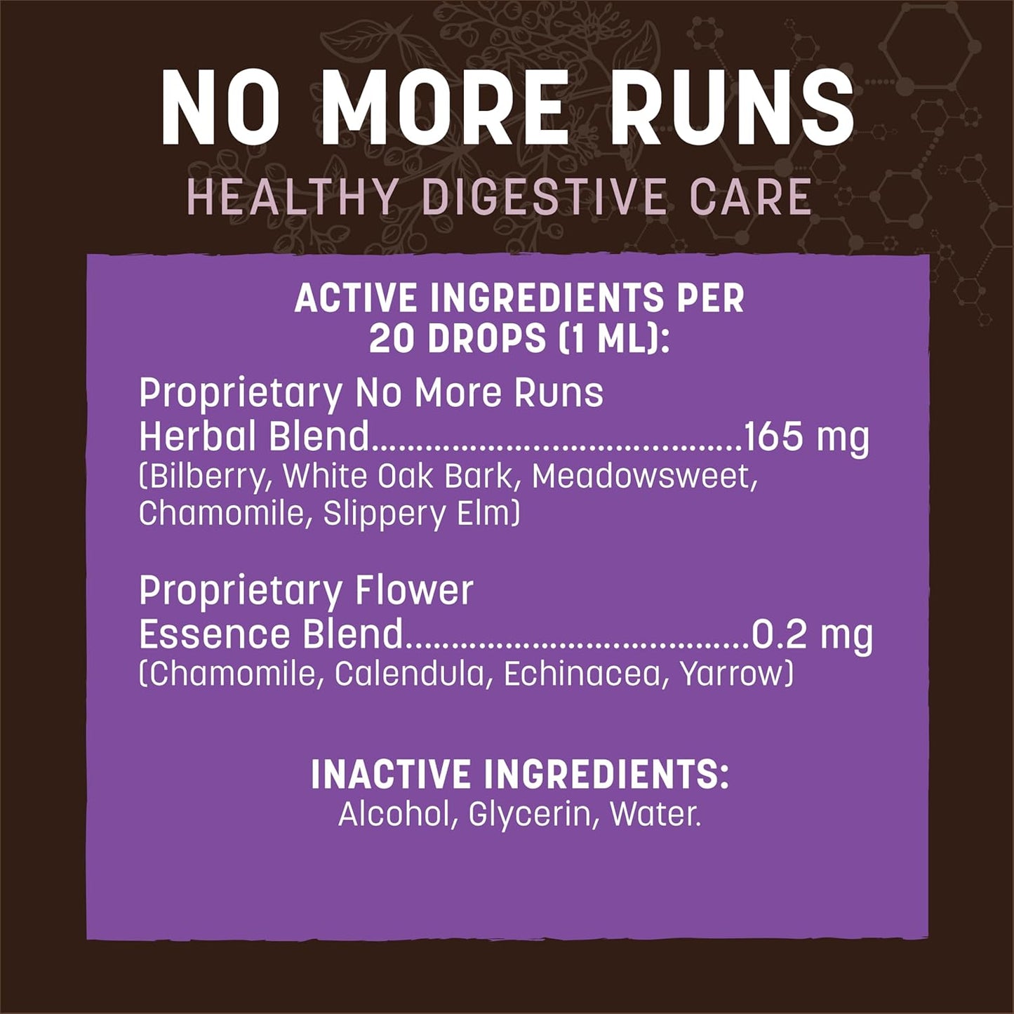 Earth Animal Herbal Remedies | No More Runs | 2 fl oz