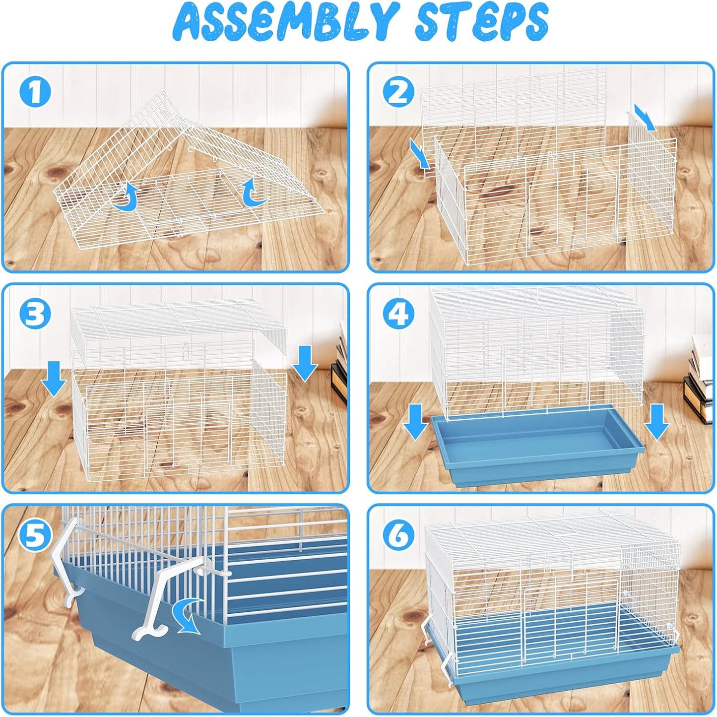 Hamster cage for Hamsters, Gerbils, mice, Rats, Small Guinea Pigs and Other Small Animals.