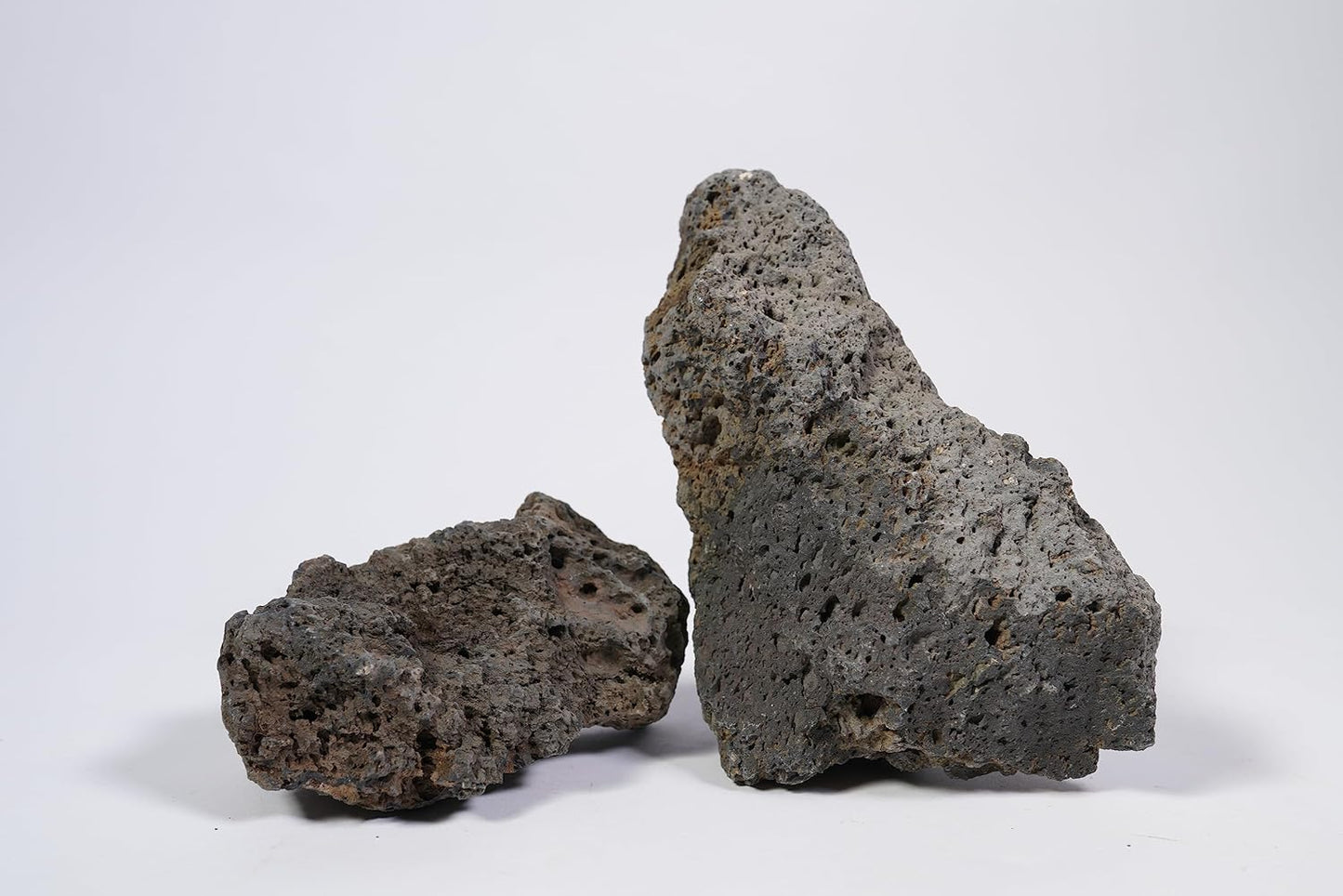 LANDEN Black Icelandic Lava Stone Natural Rocks (18lbs, 3~11 inches,11pcs) for Aquariums, Paludariums, Terrariums, Caves and Rocky Peaks, Mountainous Desert Landscapes