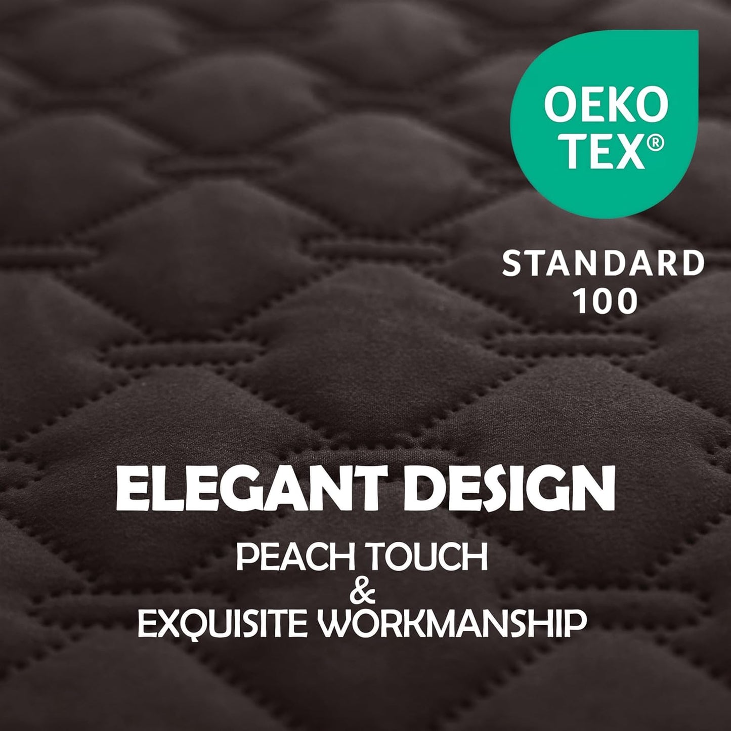 gogobunny 100% Double Sided Waterproof Dog Blanket Soft Pet Bed Cover Reversible Protect Furniture Couch Sofa Car for Puppy Large Dog Cat (Dark Coffee/Light Coffee, 82x82 Inch (Pack of 1))