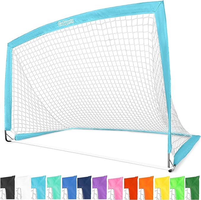 GoSports Portable Soccer Goals for Kids - 13 4 x 3 ft 6 x 4 ft