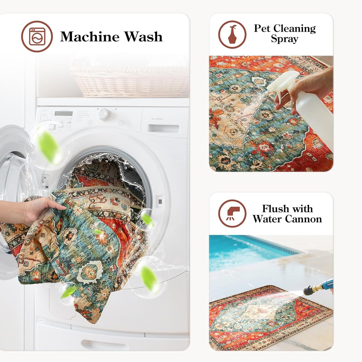 HAOCOO Washable Pee Pads for Dogs, (2 Pack) 3Ft x 3Ft Reusable Puppy Training Pads Super Absorbent Waterproof Whelping Pads,Red Non-Slip Leakproof Potty Pads for Pet Housebreaking