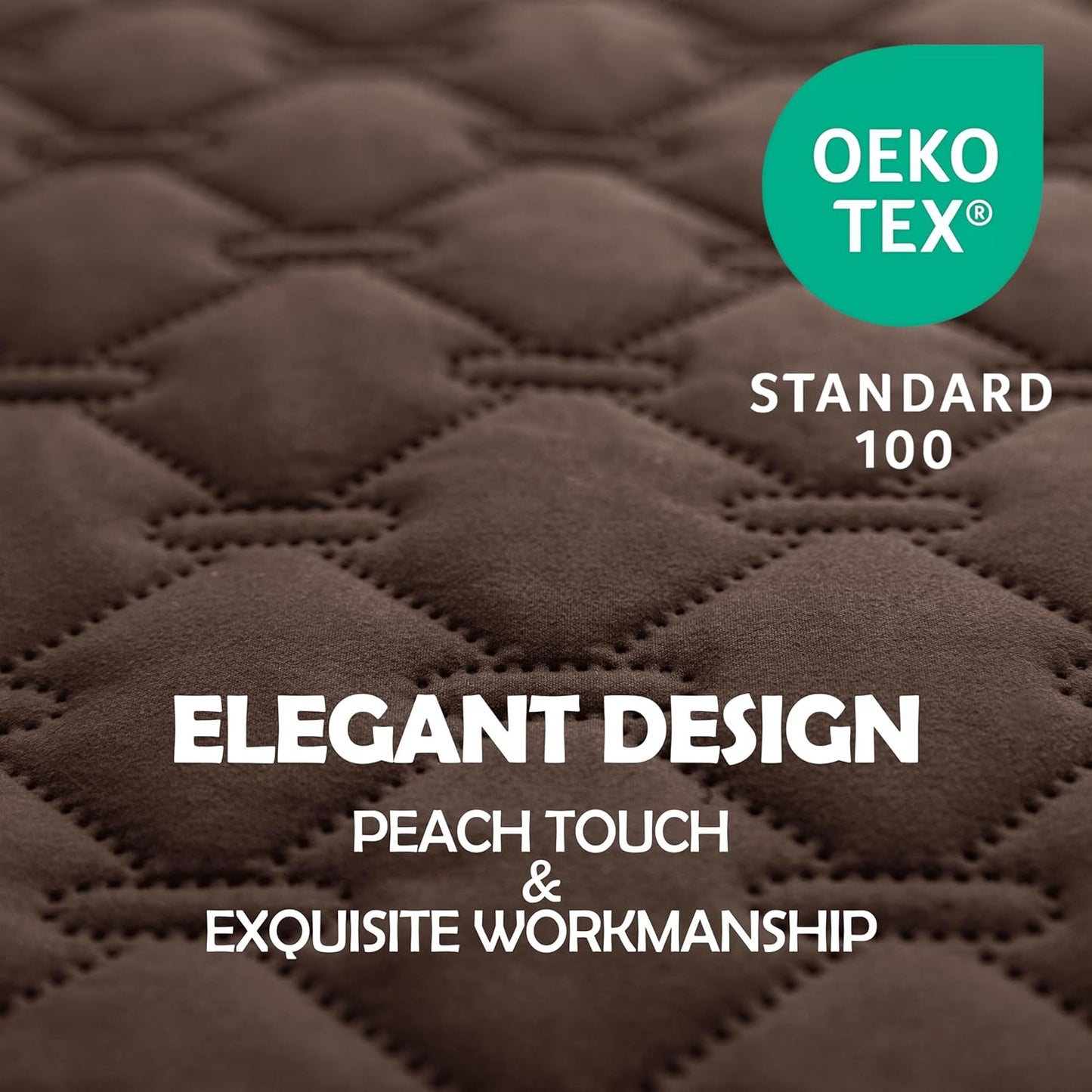 gogobunny 100% Double-Sided Waterproof Dog Bed Cover Pet Blanket Sofa Couch Furniture Protector for Puppy Large Dog Cat, Reversible (30x30 Inch (Pack of 1), Dark Chocolate/Light Chocolate)