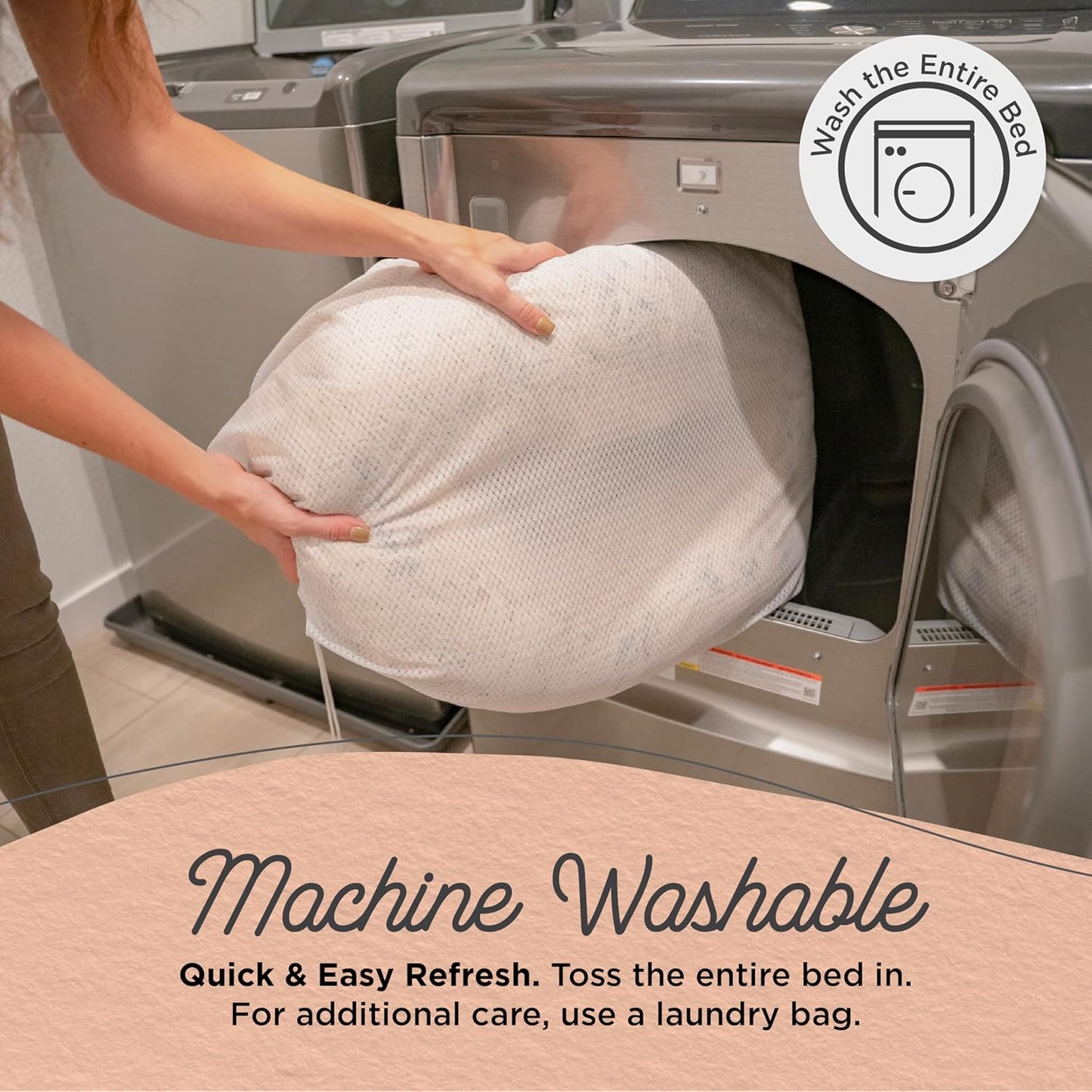 Best Friends by Sheri Original Calming Donut Dog and Cat Bed, Shag Faux Fur, Sage Green, (23in x 23in) - Anxiety Relief for Pets Up to 25 lbs