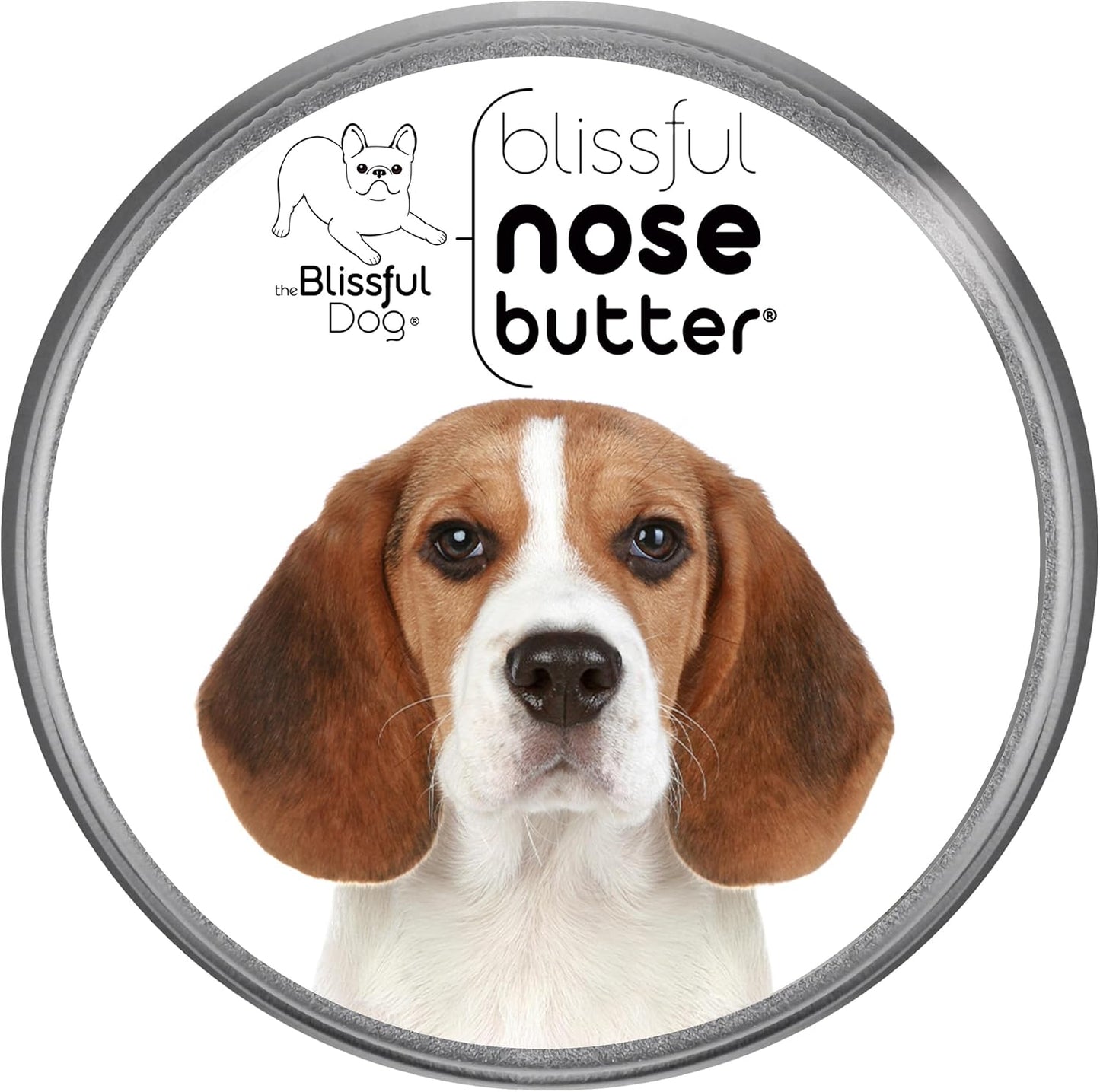 The Blissful Dog Beagle Nose Butter for Dry, Cracked Skin, Lick-Safe Dog Nose Balm with Moisturizing Shea Butter, Almond, Olive, and Essential Oils, Pet Supplies, Uncented, 2 oz.