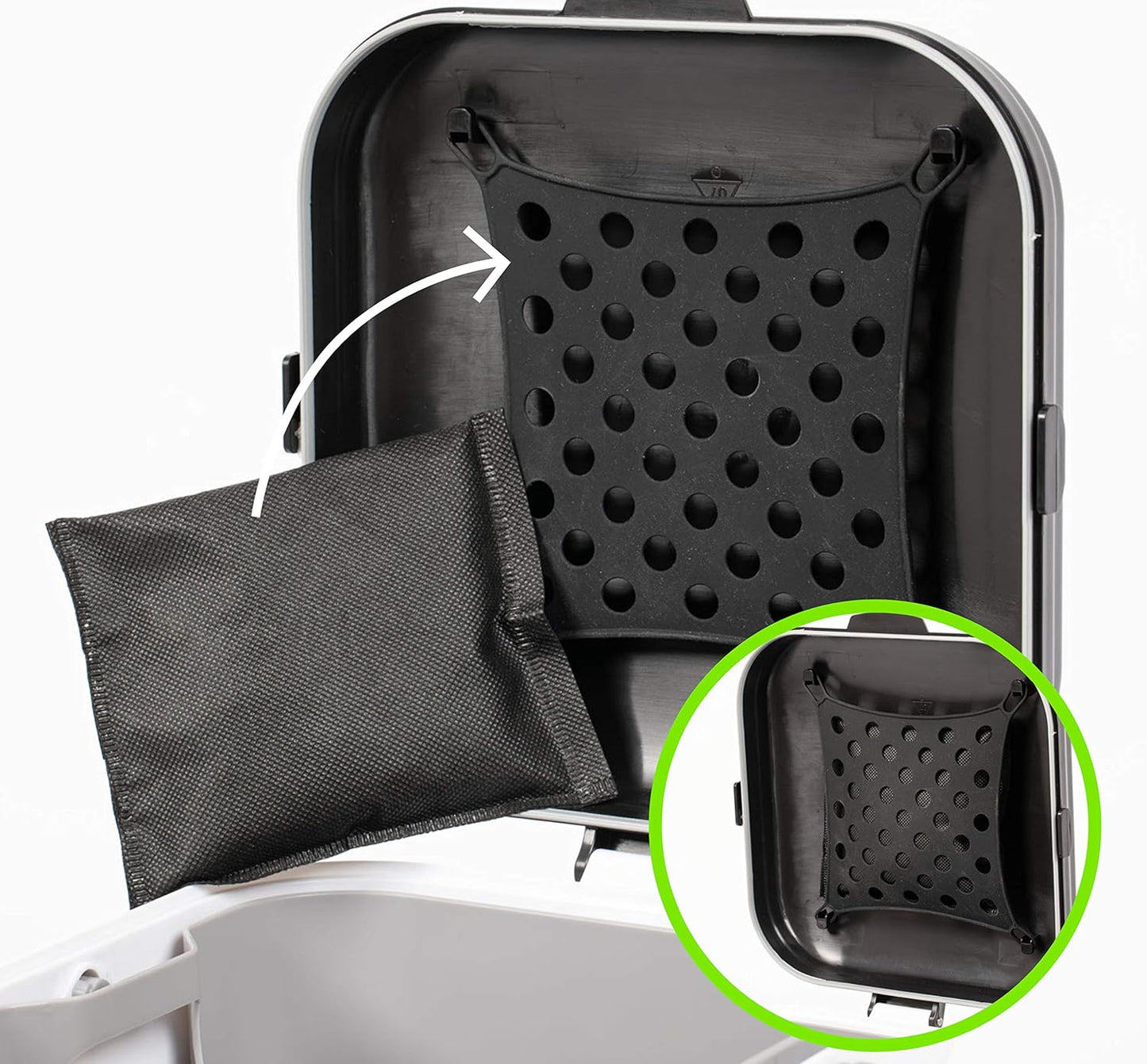 Bamboo Charcoal Deodorizer Bag for Litter Disposal Box/Diaper Pails (4 Pack) - Replacement Inserts for PetFushion Portable Cat Litter Disposal - Absorb and Eliminate Odors/Smells