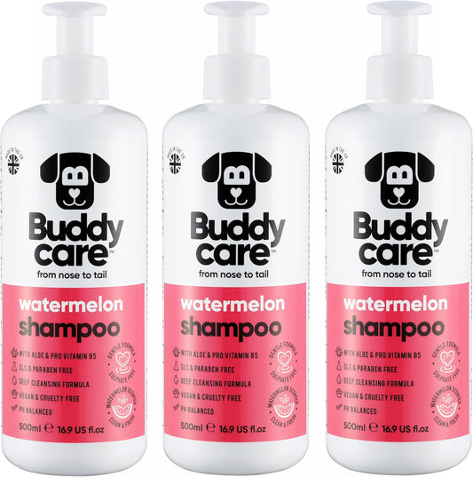 Watermelon Dog Shampoo by Buddycare | with Aloe Vera and Pro Vitamin B5 (50.72oz)